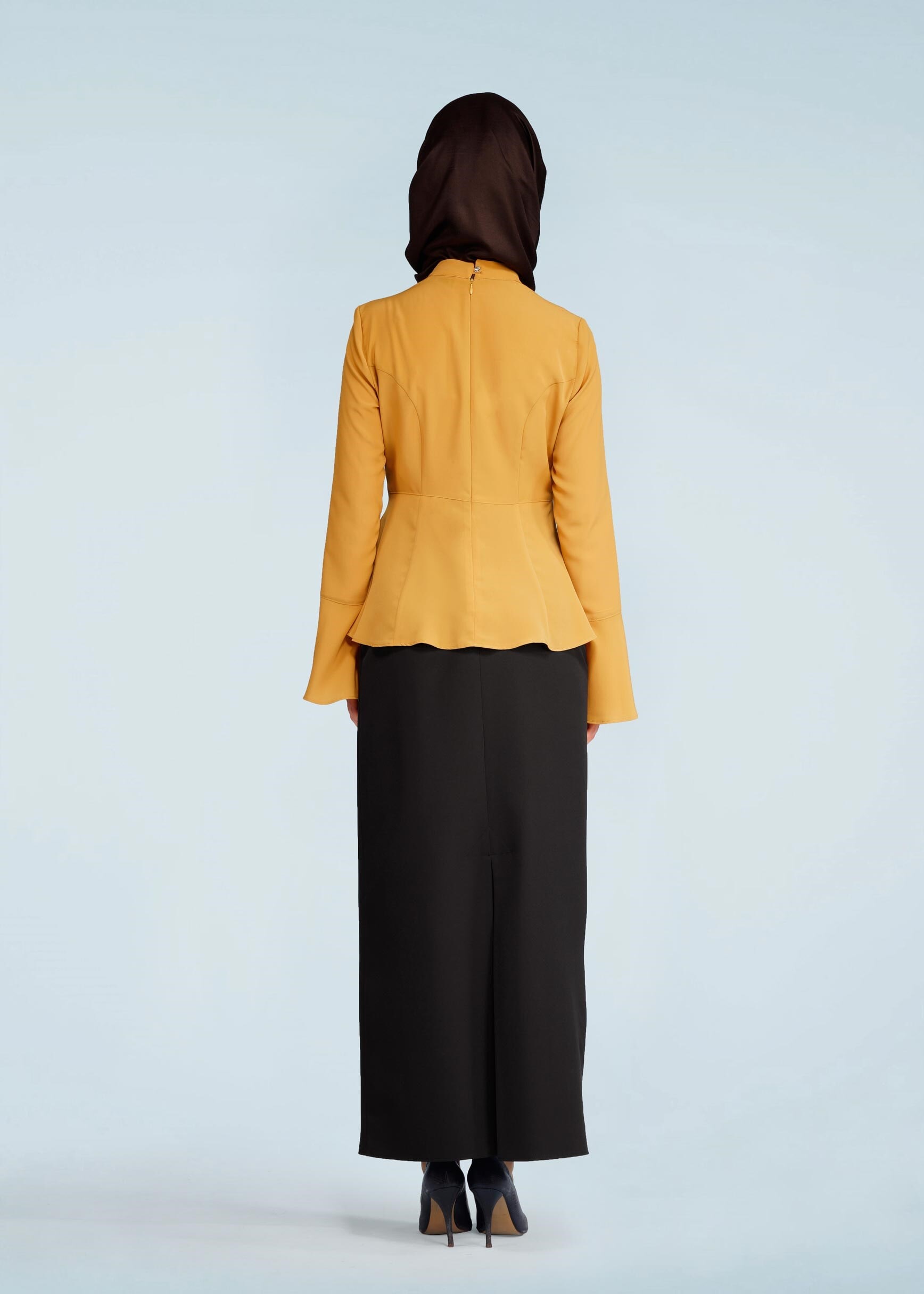 Tesettür giyim SİYAH 6006 ÇAĞLA 55557 ETEK 38/46 TEK40