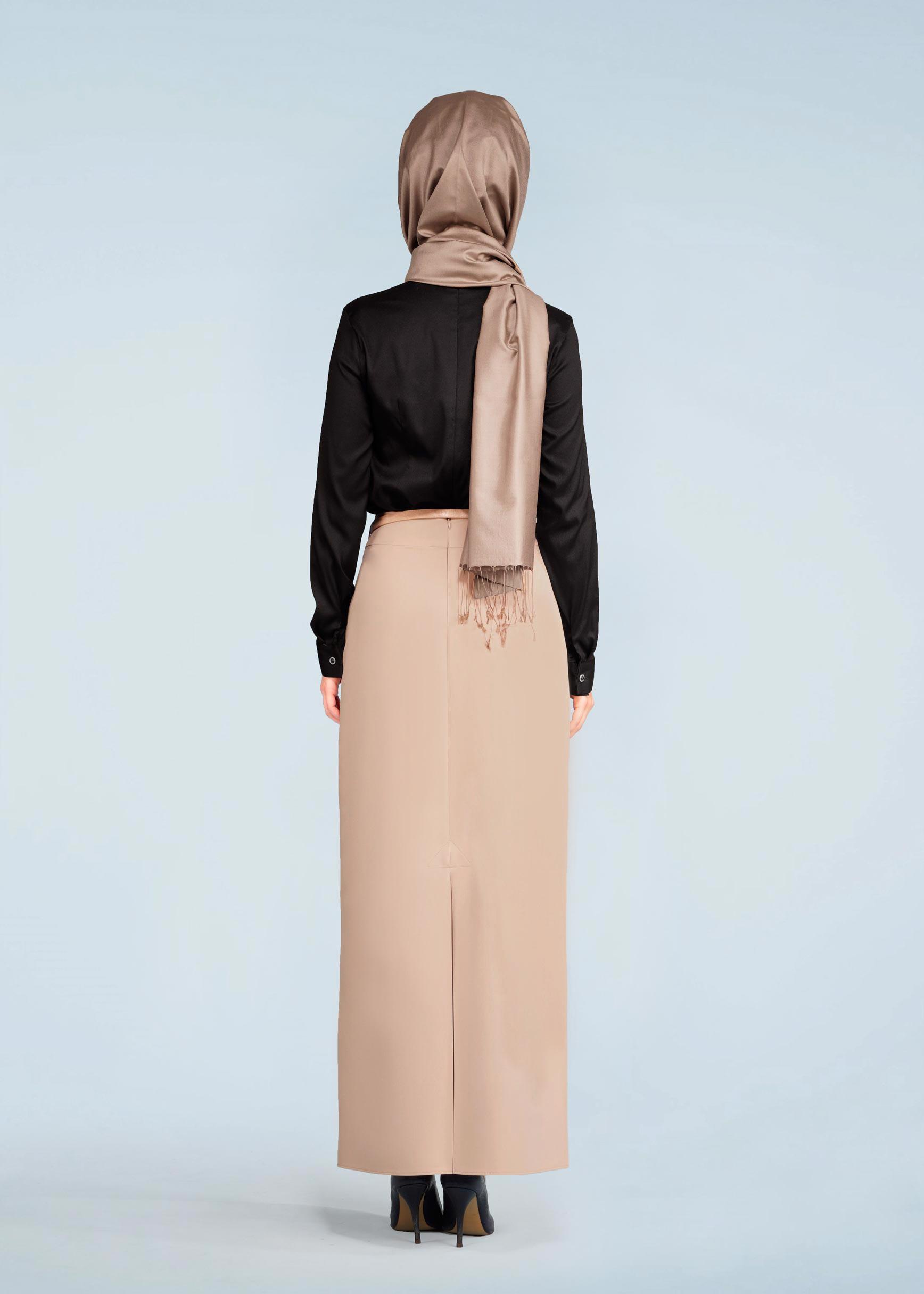 Tesettür giyim PUDRA 6006 ÇAĞLA 55557 ETEK 38/46 TEK40