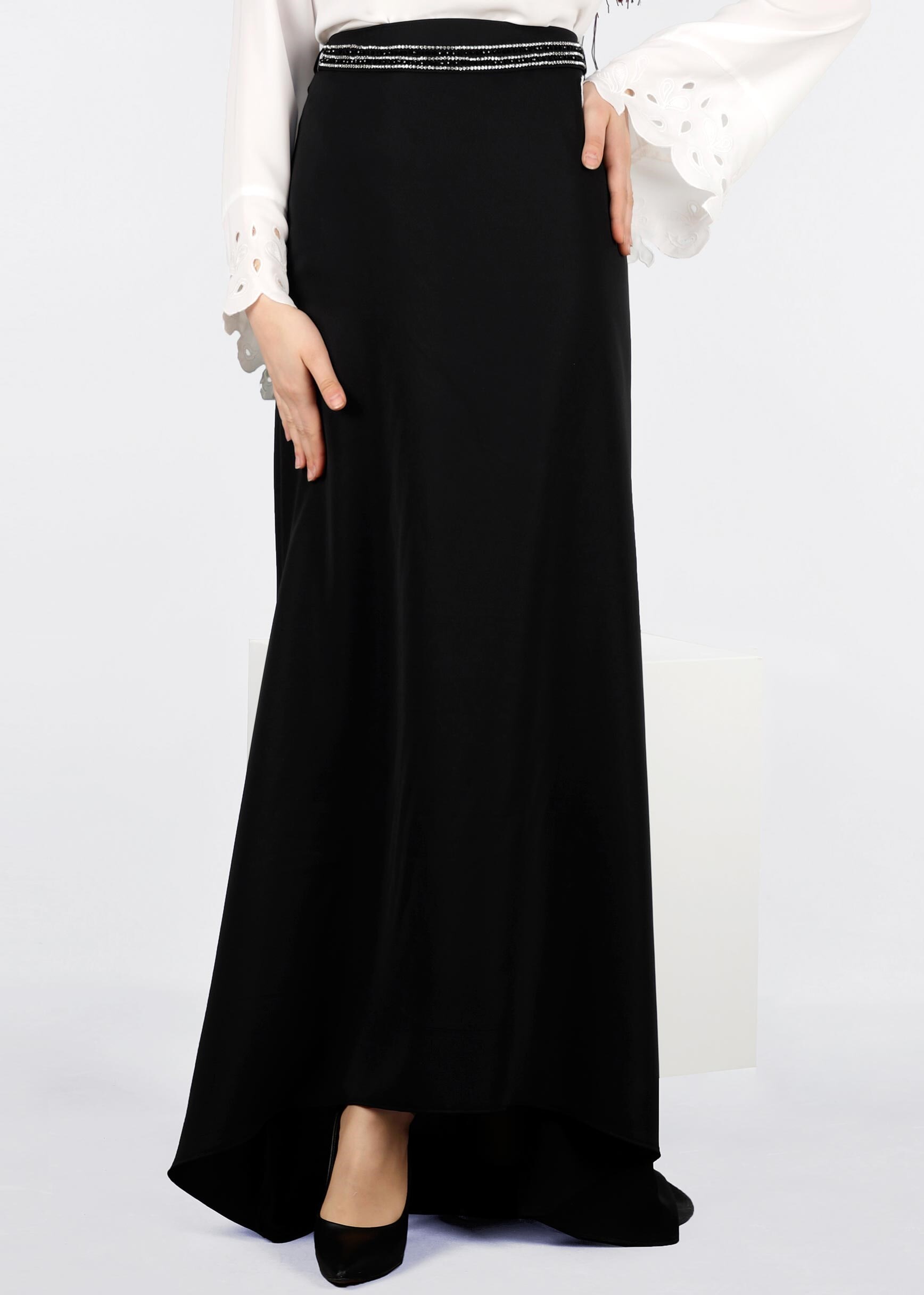 Tesettür giyim SİYAH 6009 ELİTE 11620 TESETTÜR ETEK 38/44 TEK38-40