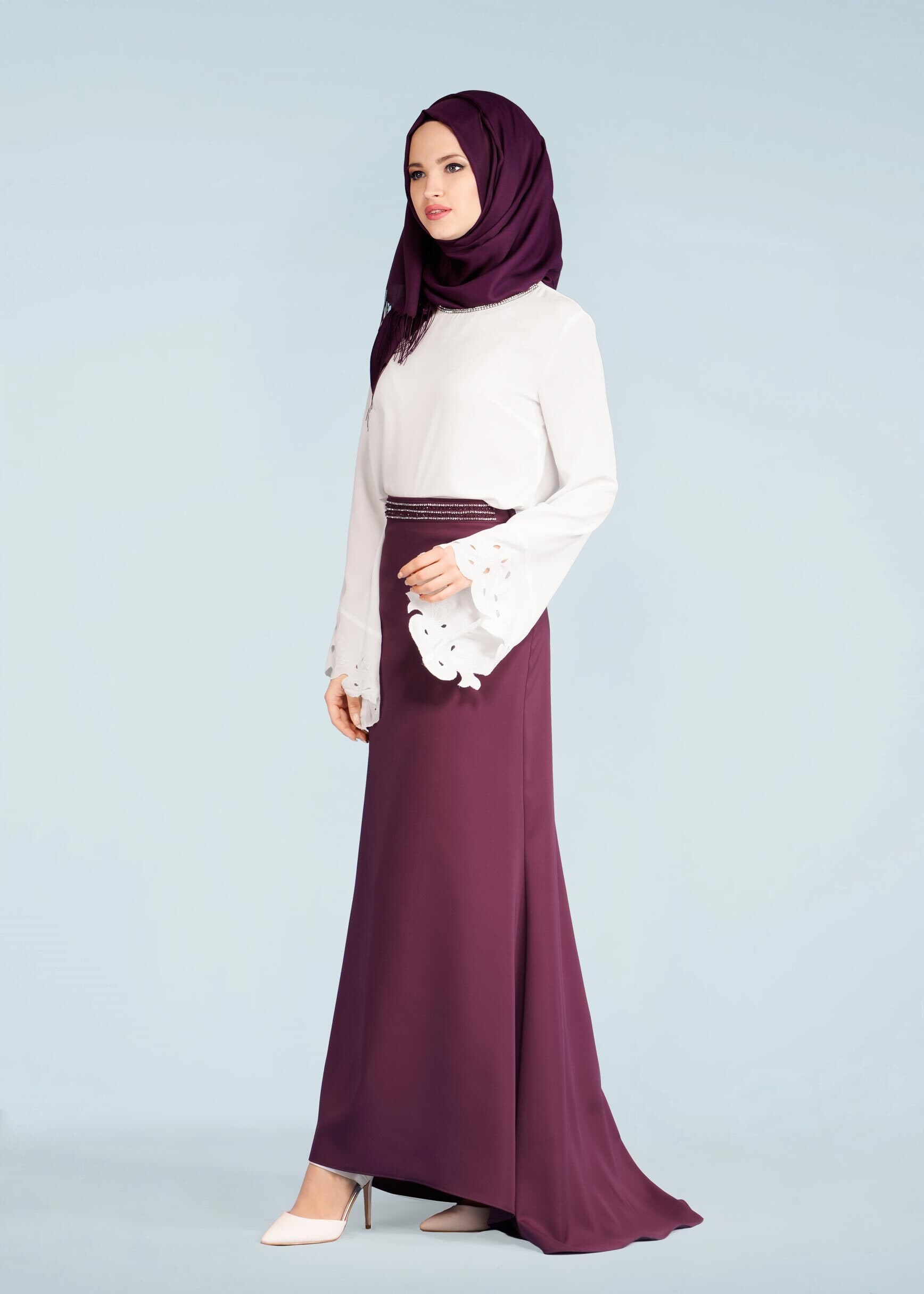 Tesettür giyim MOR 6009 ELİTE 11620 TESETTÜR ETEK 38/44 TEK38-40