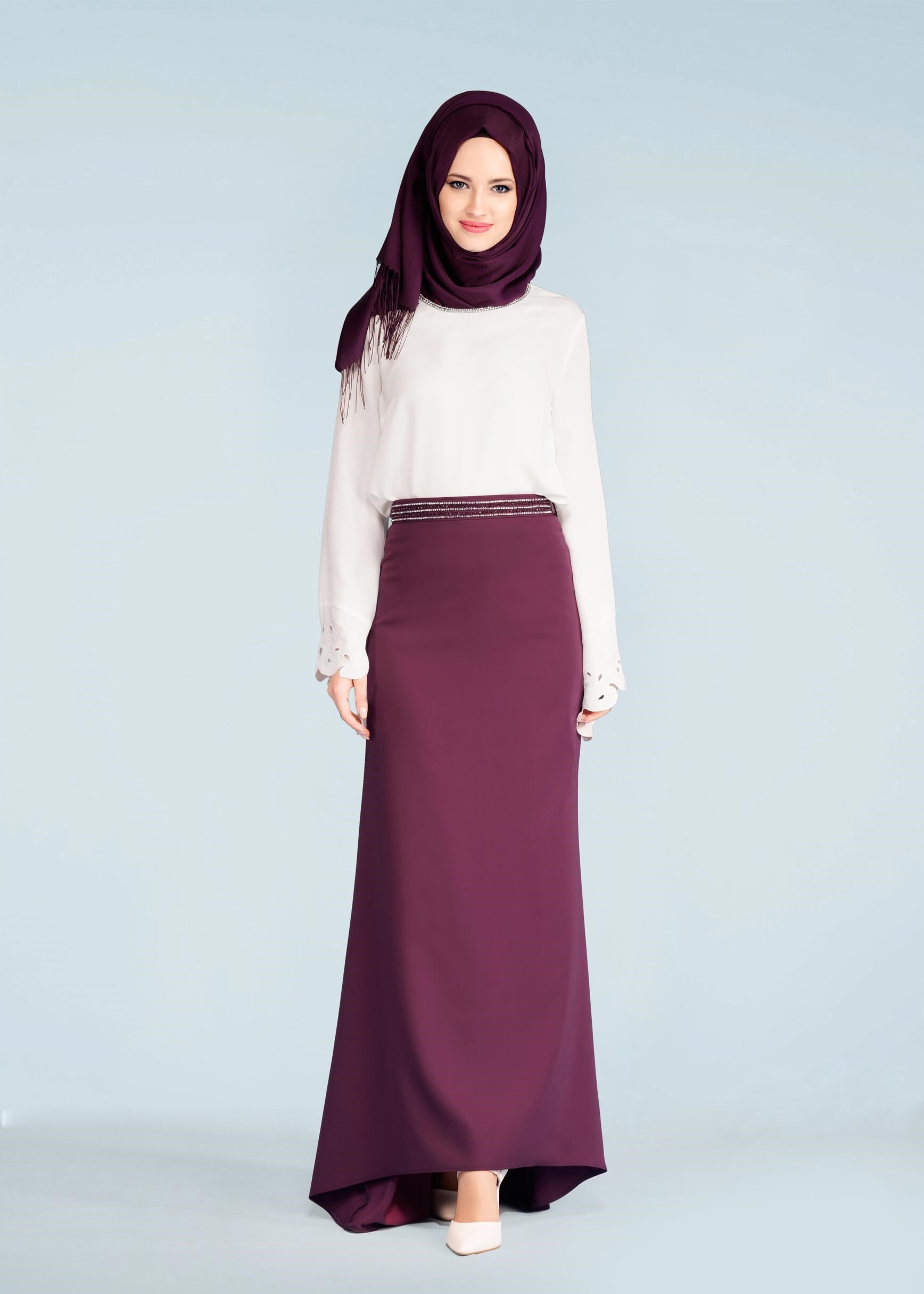 Tesettür giyim MOR 6009 ELİTE 11620 TESETTÜR ETEK 38/44 TEK38-40