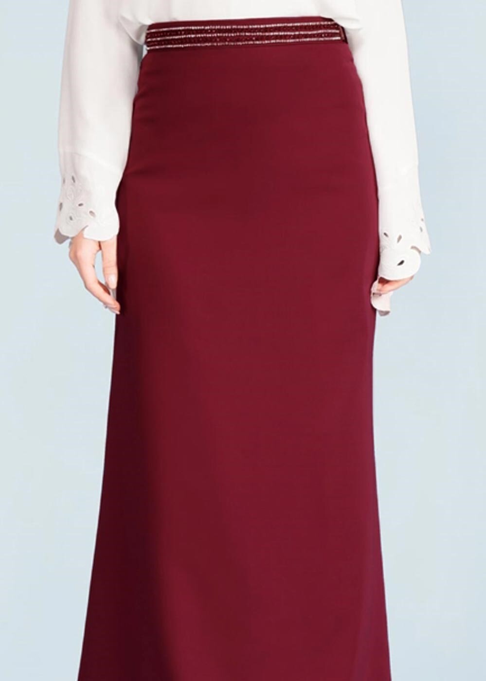 Tesettür giyim BORDO 6009 ELİTE 11620 TESETTÜR ETEK 38/44 TEK38-40