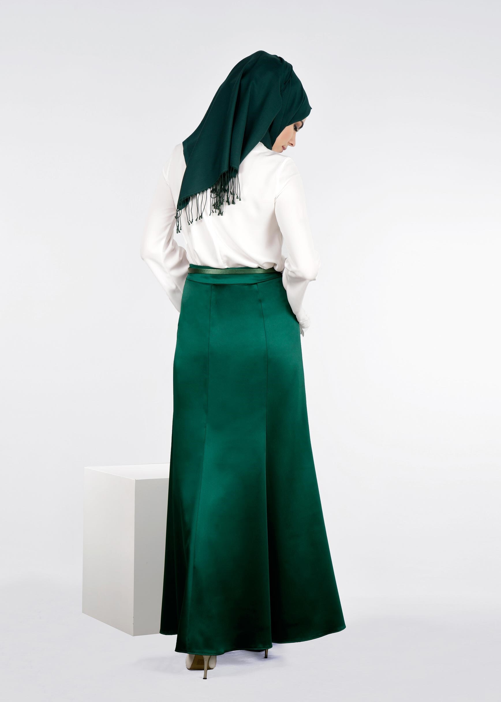 Tesettür giyim YEŞİL 6013 ALİSSA ETEK 38/44