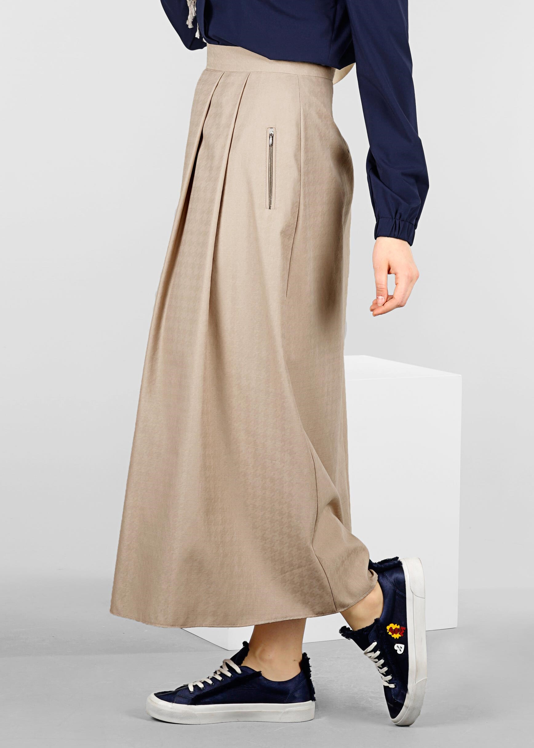 Tesettür giyim BEJ 6015 BERİL 736 ETEK 38/44