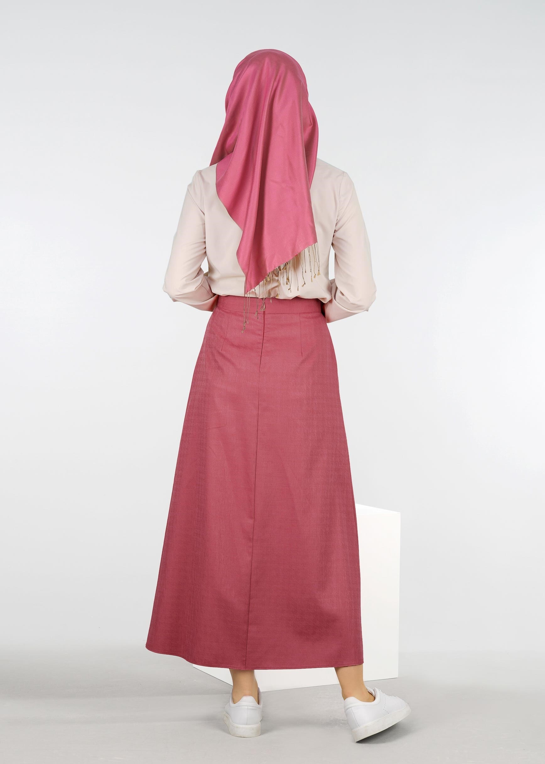 Tesettür giyim FUŞYA 6015 BERİL 736 ETEK 38/44