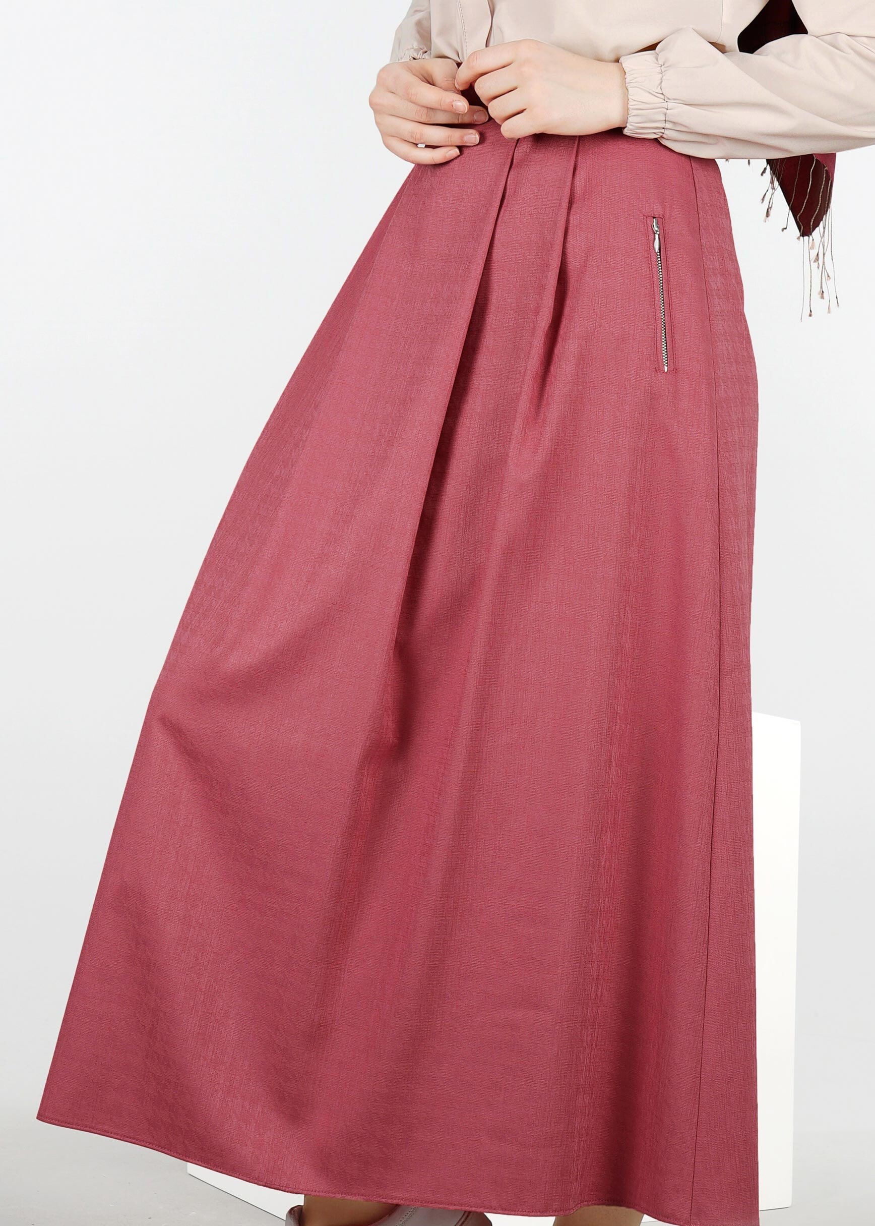 Tesettür giyim FUŞYA 6015 BERİL 736 ETEK 38/44