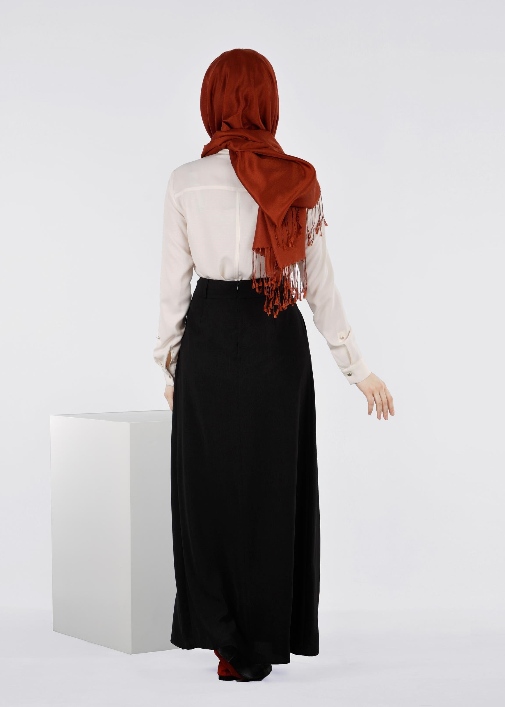 Tesettür giyim SİYAH 6016 7785 ETEK 38/44