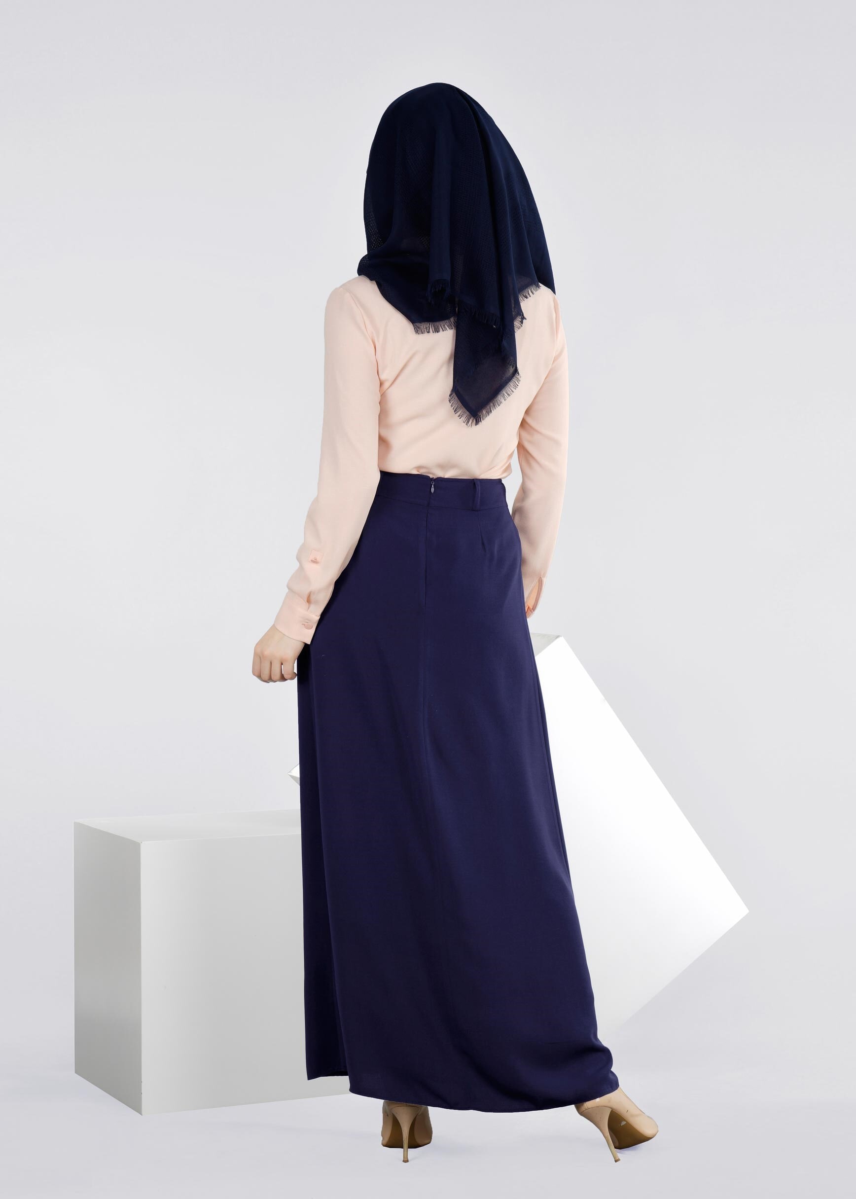 Tesettür giyim LACİVERT 6016 7785 ETEK 38/44