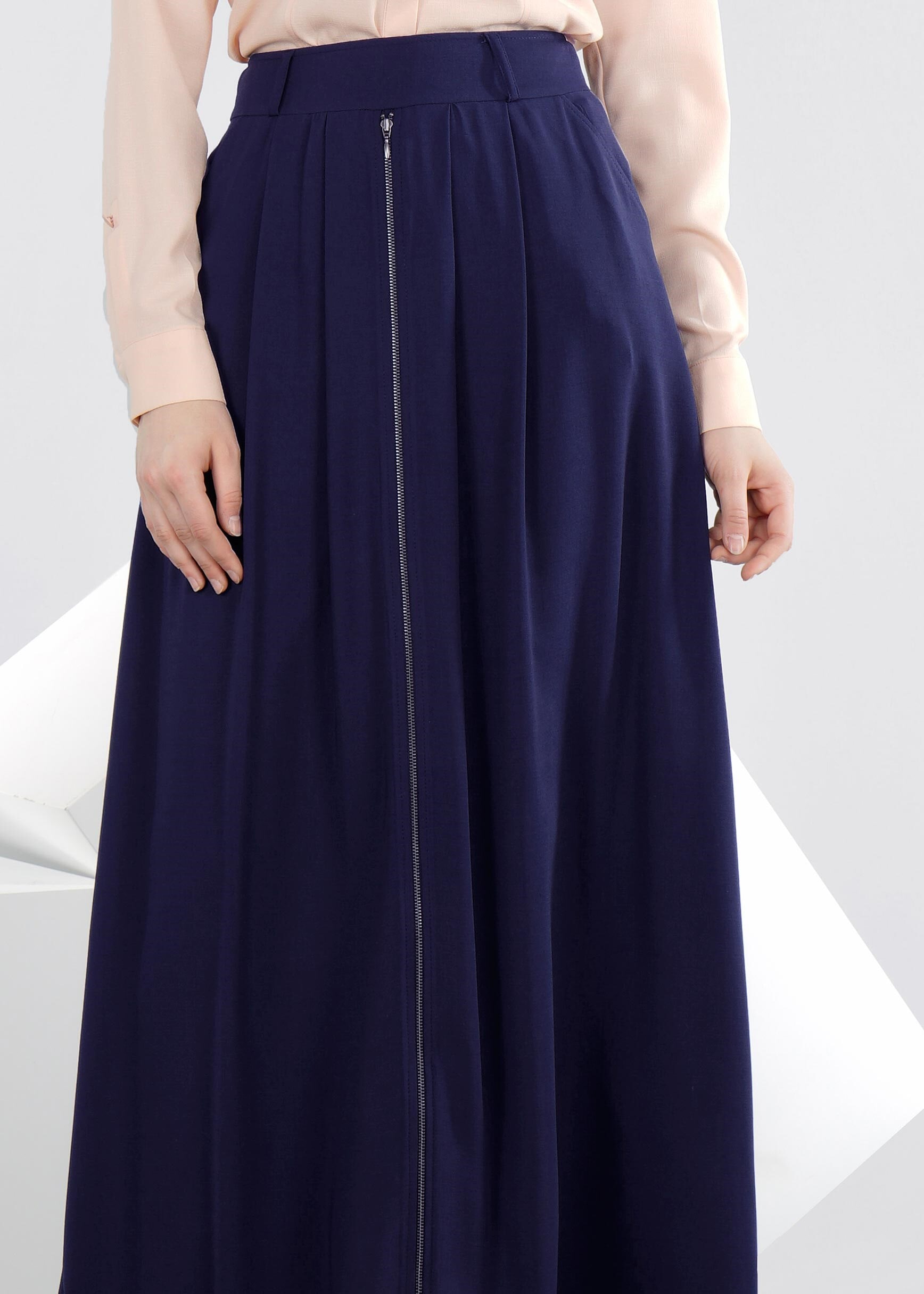 Tesettür giyim LACİVERT 6016 7785 ETEK 38/44