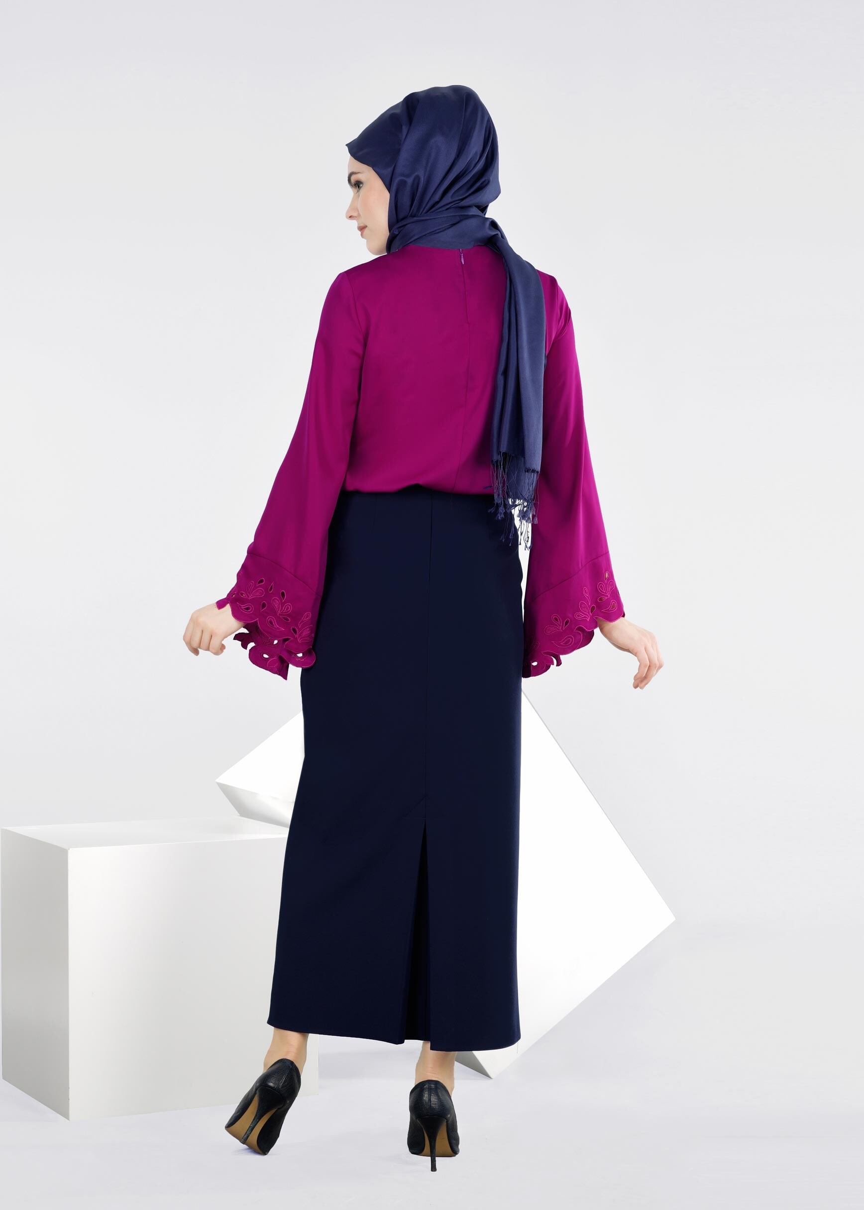 Tesettür giyim LACİVERT 6020 ZOOM ETEK 38/48 TEK42