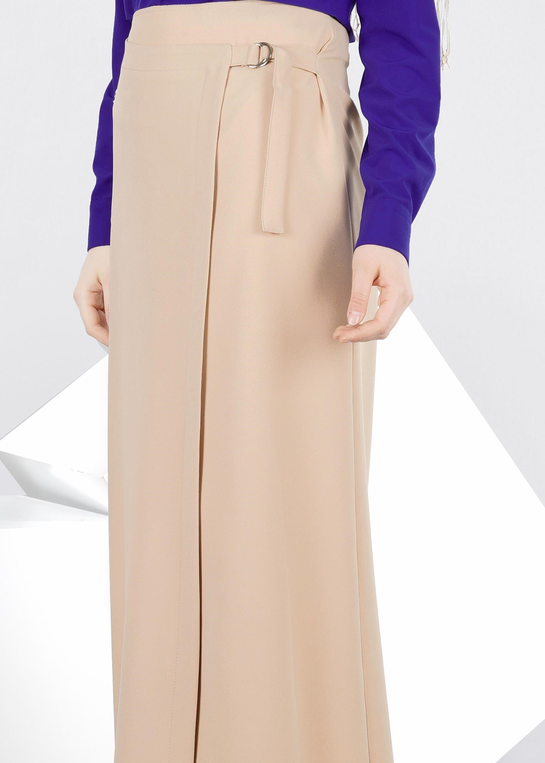 Tesettür giyim BEJ 6022 ZADE ETEK 38/46 TEK40