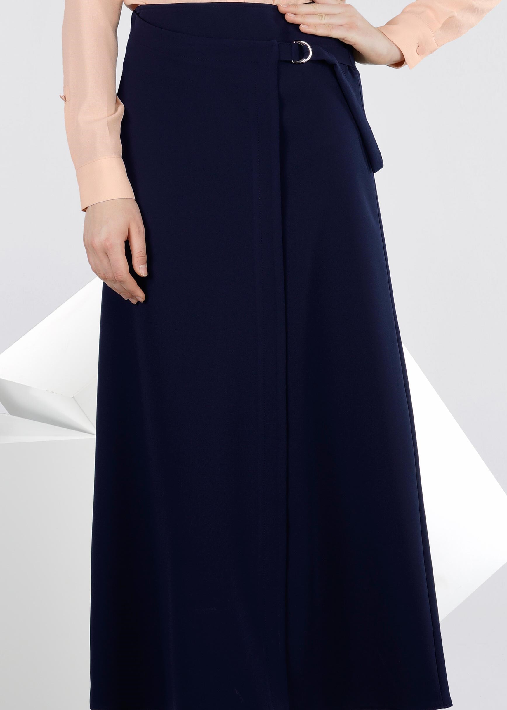 Tesettür giyim LACİVERT 6022 ZADE ETEK 38/46 TEK40