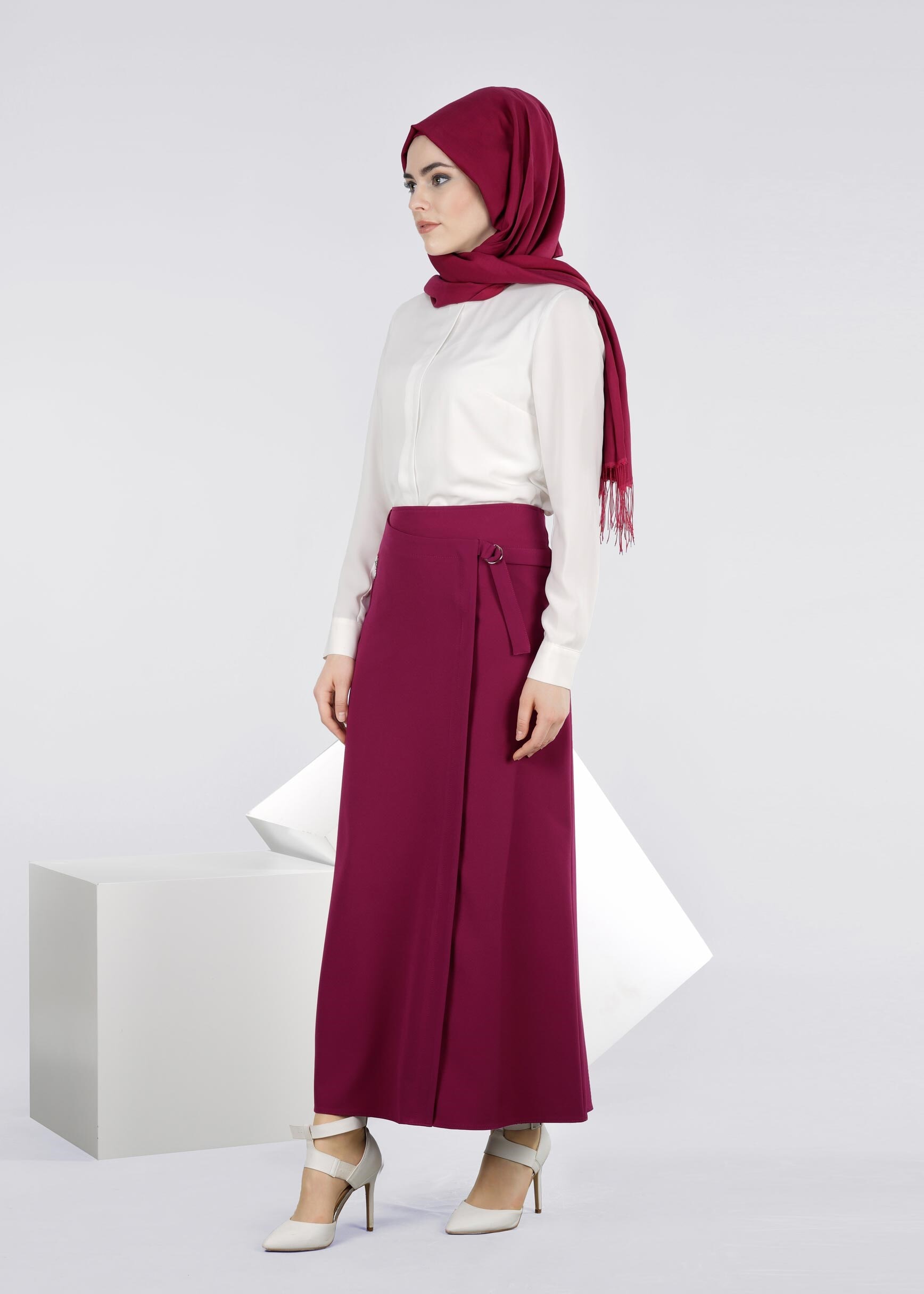 Tesettür giyim MOR 6022 ZADE ETEK 38/46 TEK40