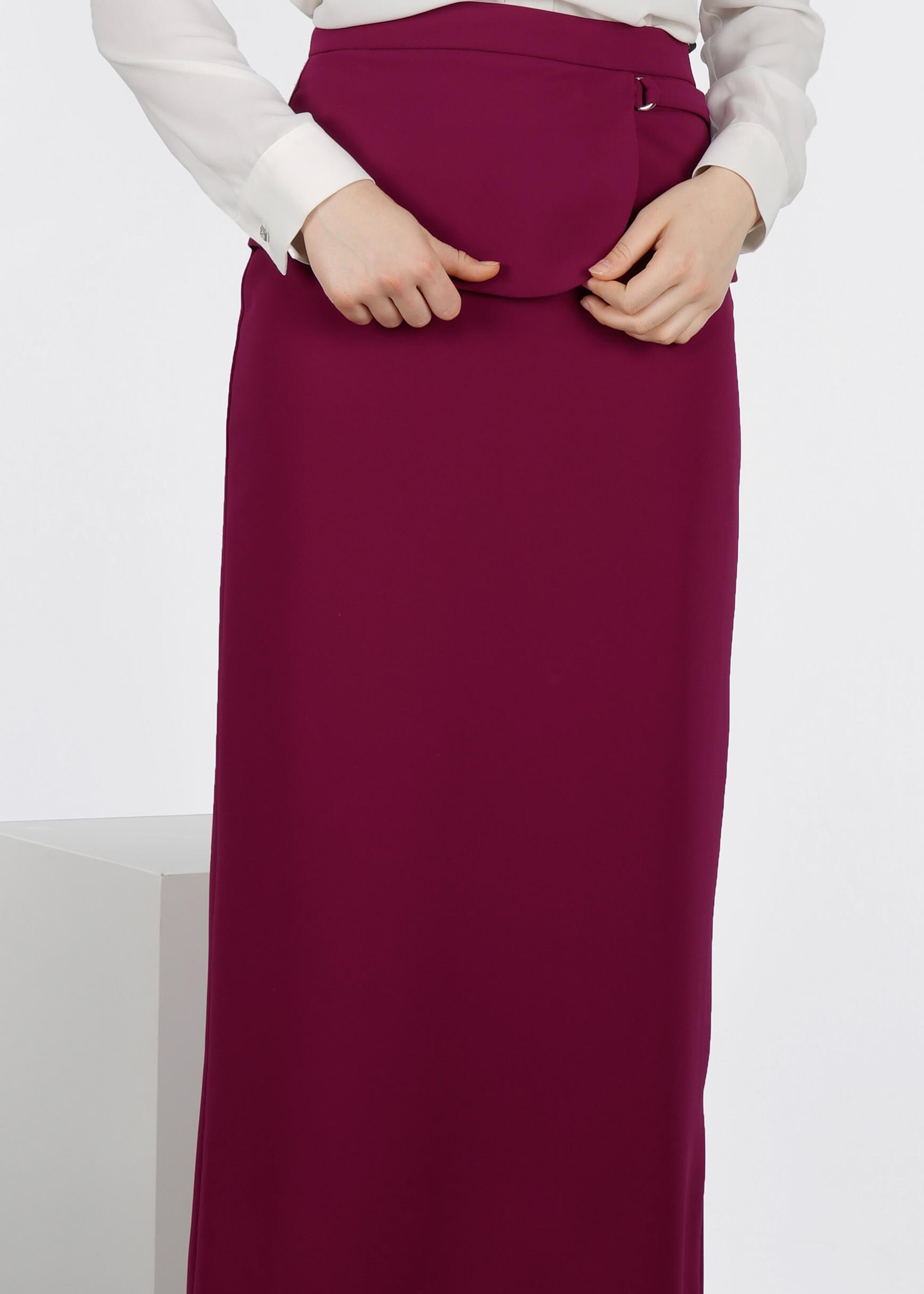 Tesettür giyim MOR 6023 ADRİNA 55587 ETEK 38/44 TEK40