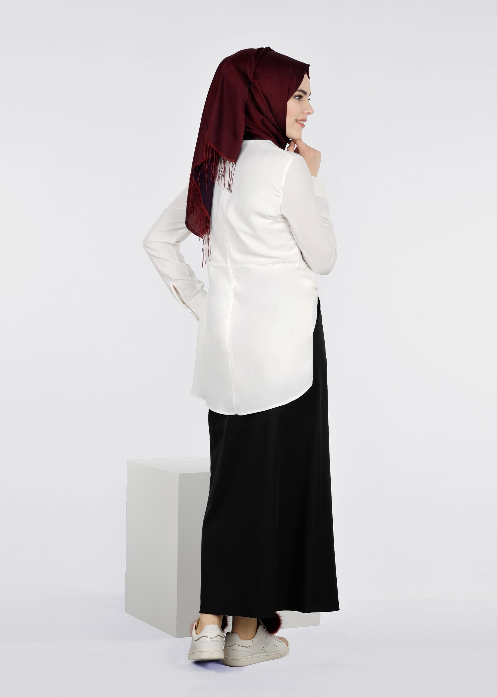 Tesettür giyim SİYAH 6025 PEREN 15734 ETEK 38/46 TEK40