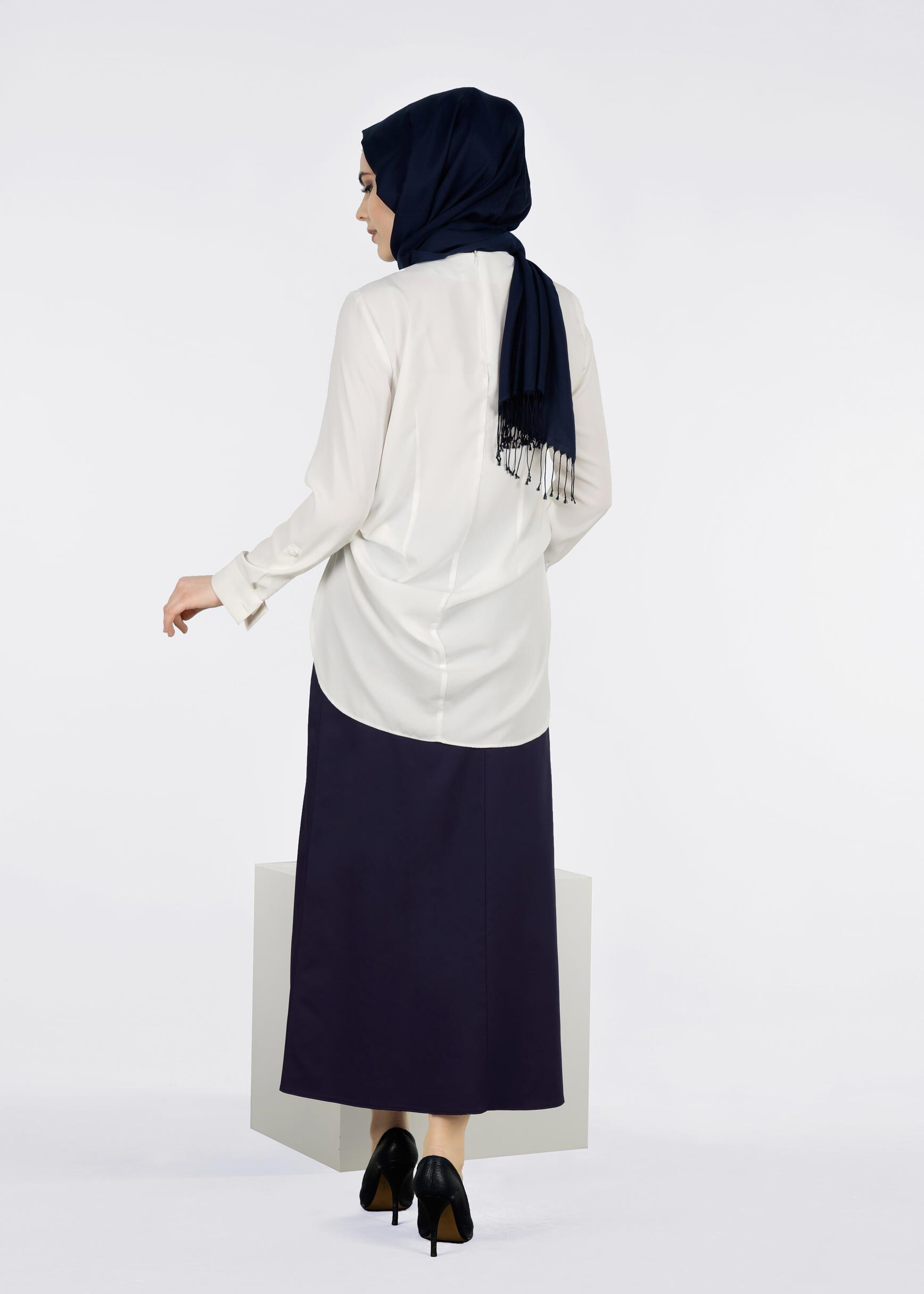 Tesettür giyim LACİVERT 6025 PEREN 15734 ETEK 38/46 TEK40