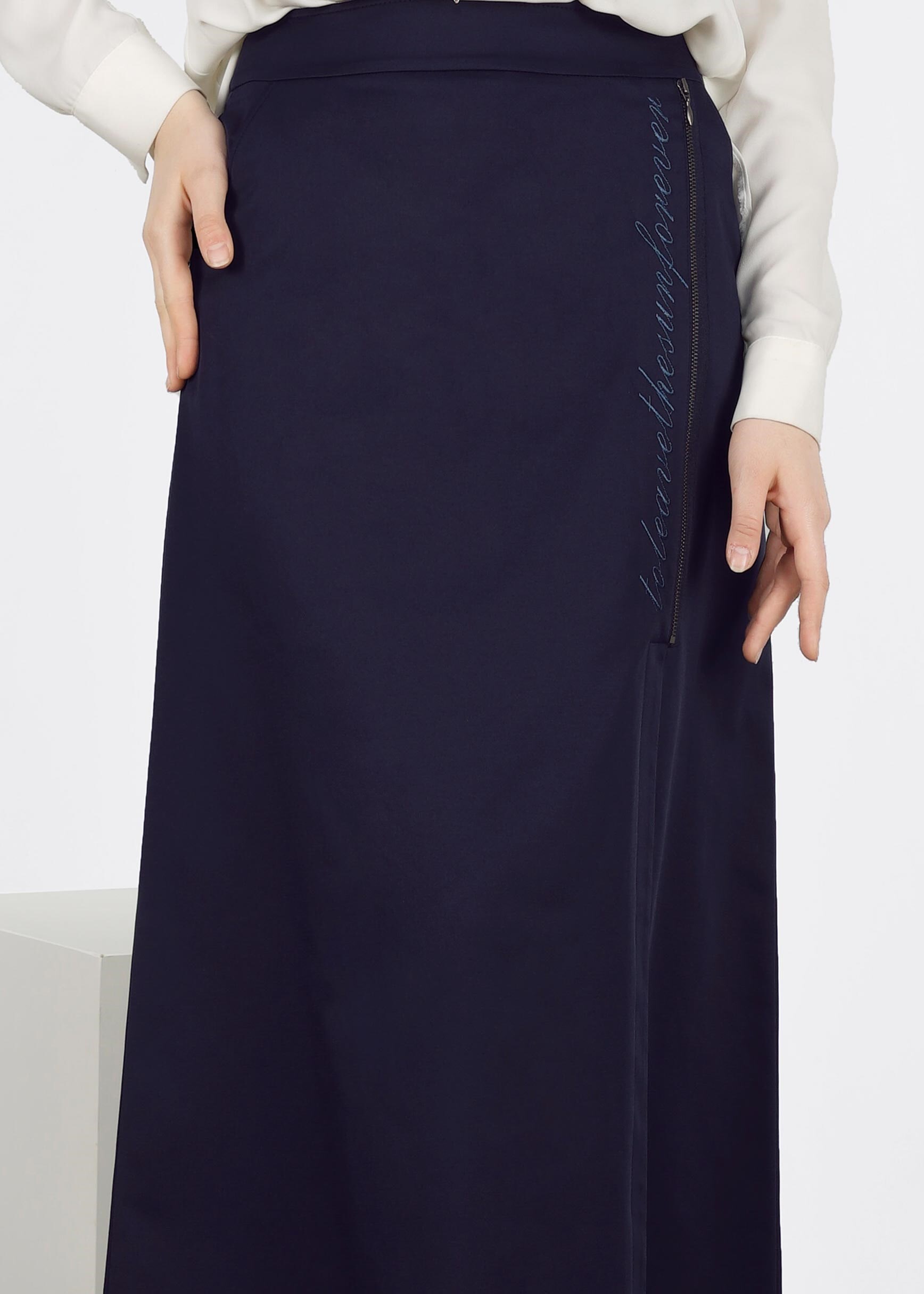 Tesettür giyim LACİVERT 6025 PEREN 15734 ETEK 38/46 TEK40