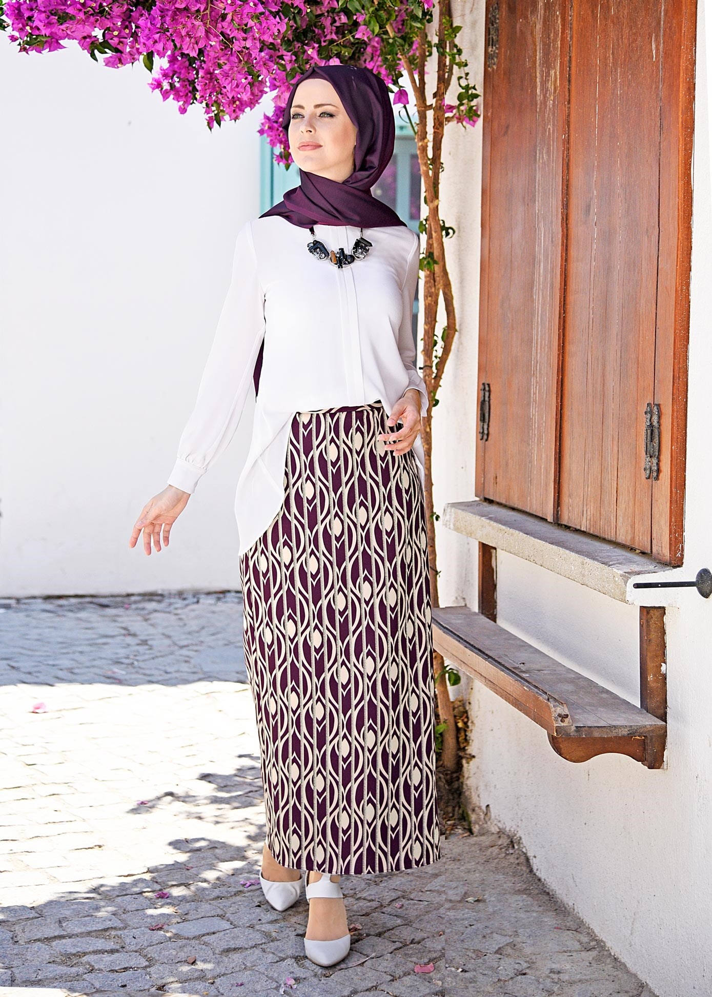 Tesettür giyim MÜRDÜM 6028 POWER 2127 ETEK 38/48 TEK40