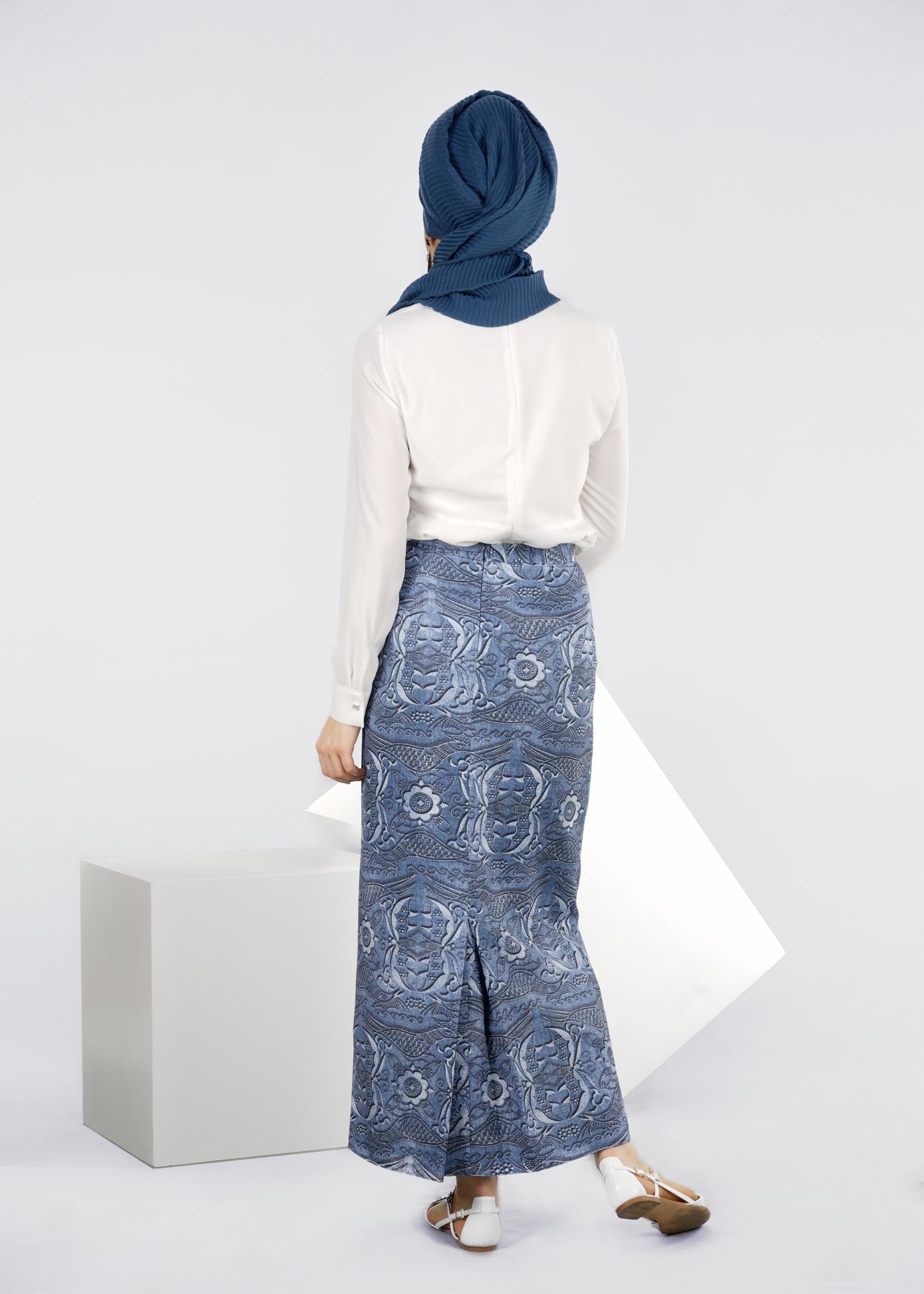 Tesettür giyim LACİVERT 6030 SEDEF 9845 ETEK 38/44