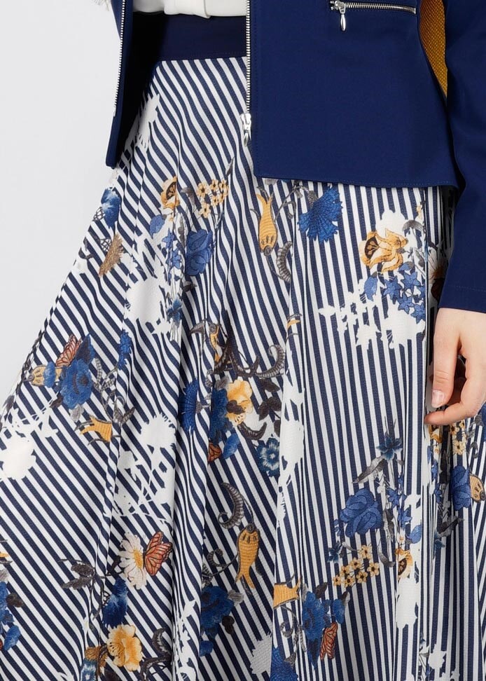 Tesettür giyim LACİVERT 6037 KOBE 301010 ETEK 38/44