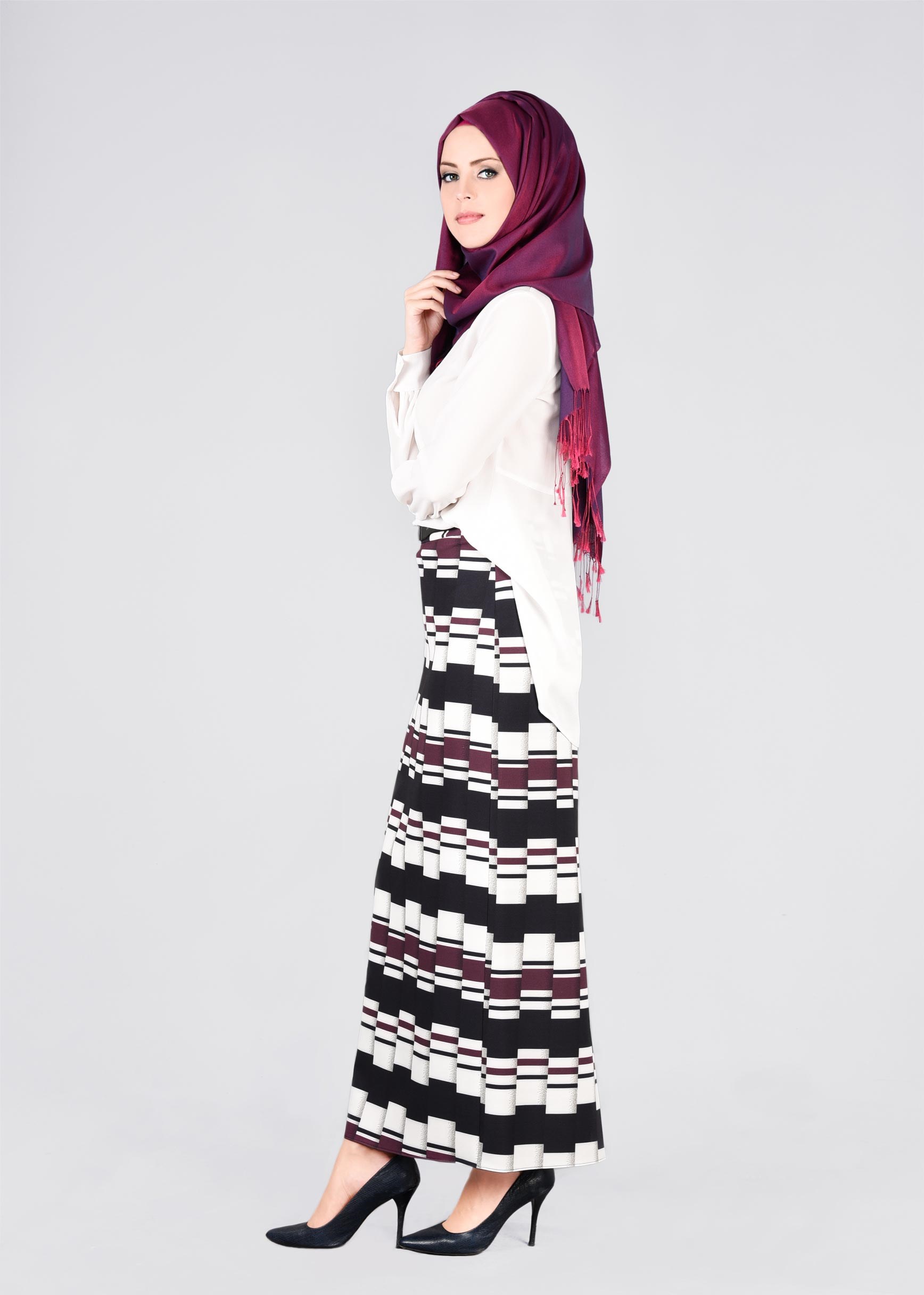 Tesettür giyim MÜRDÜM 6038 POWER 2105 ETEK 38/46 TEK40