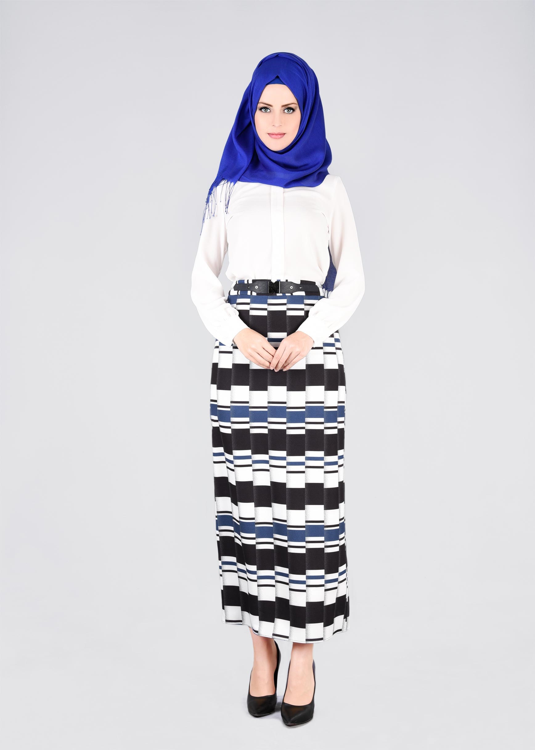 Tesettür giyim LACİVERT 6038 POWER 2105 ETEK 38/46 TEK40