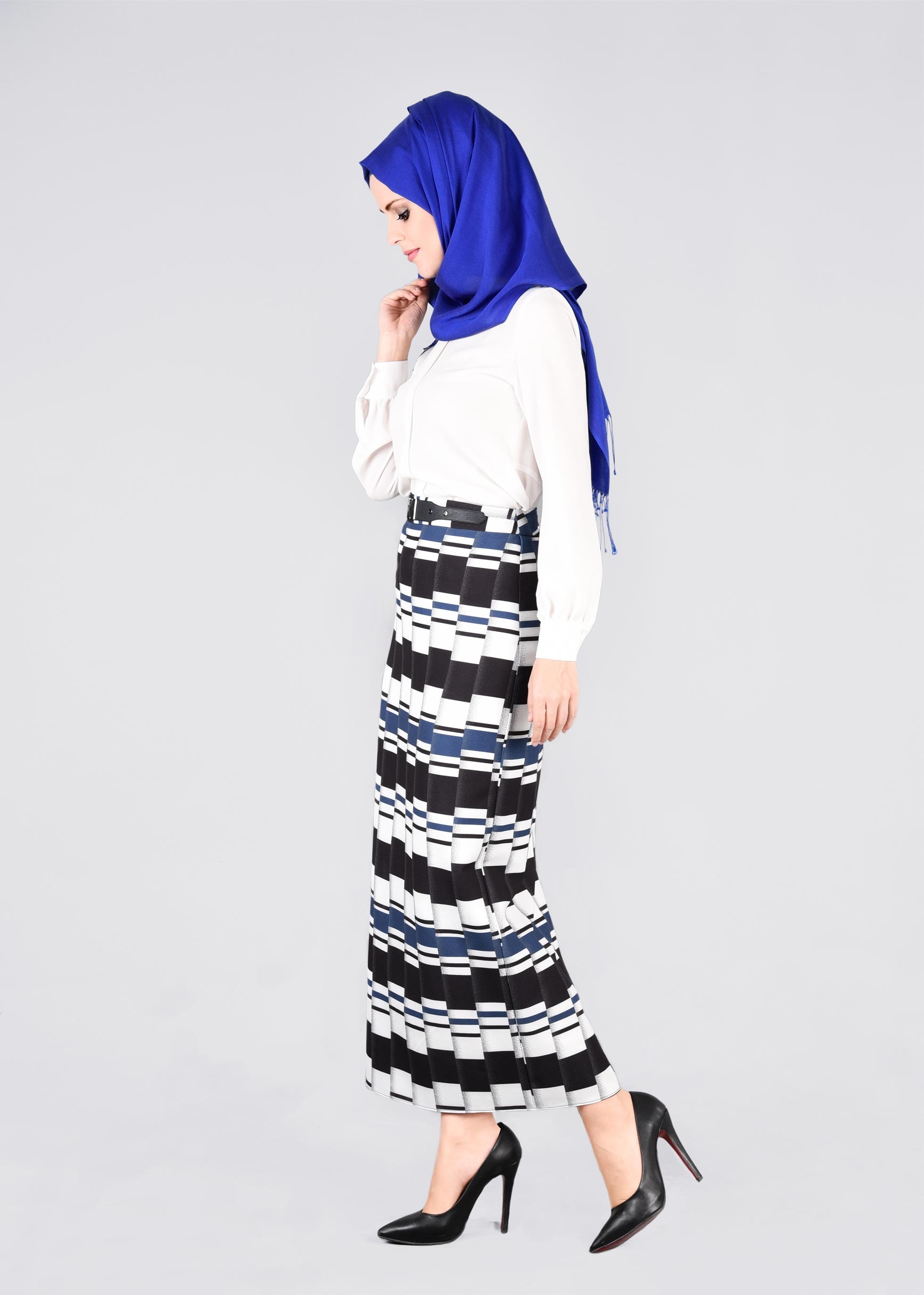 Tesettür giyim LACİVERT 6038 POWER 2105 ETEK 38/46 TEK40