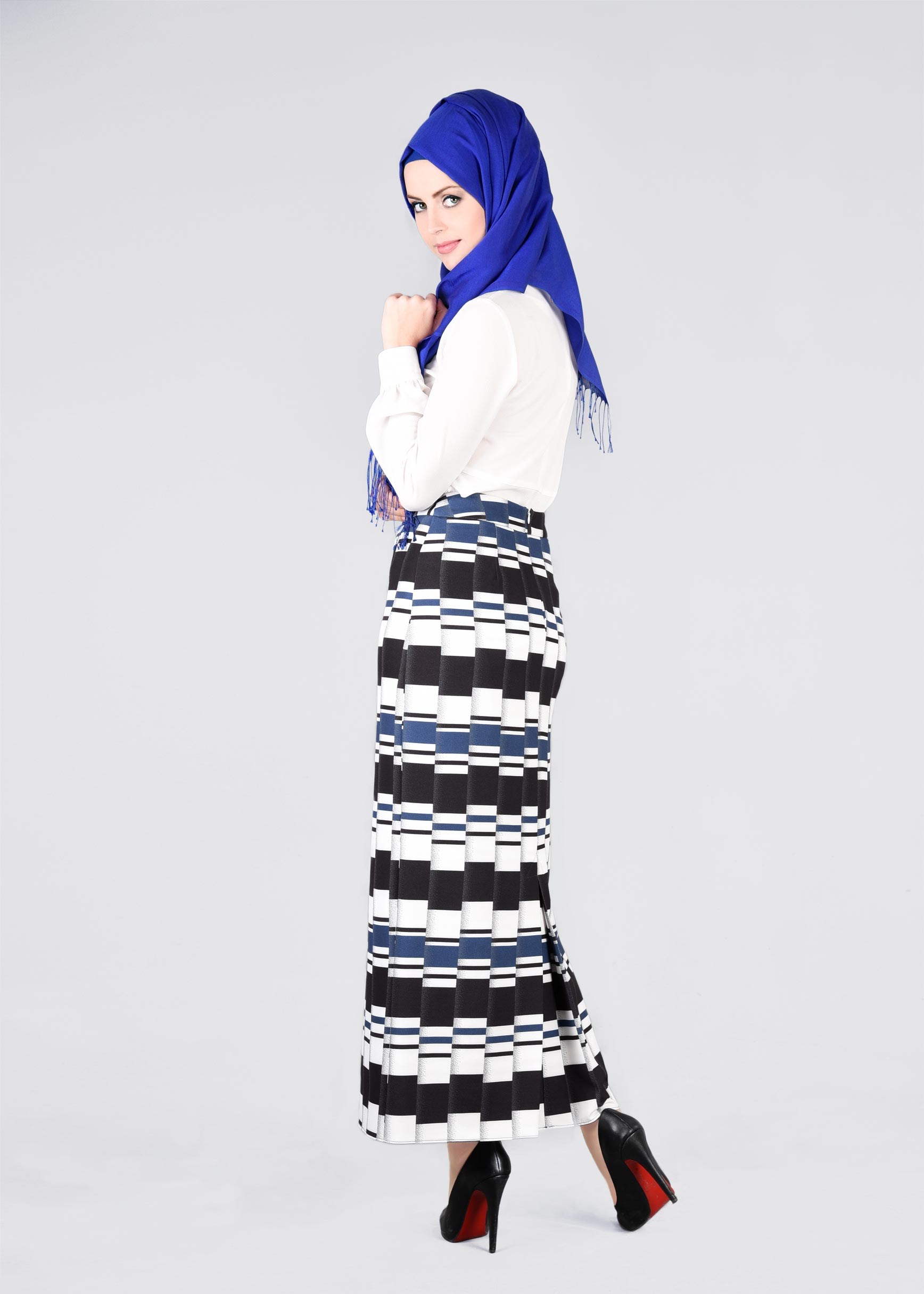 Tesettür giyim LACİVERT 6038 POWER 2105 ETEK 38/46 TEK40