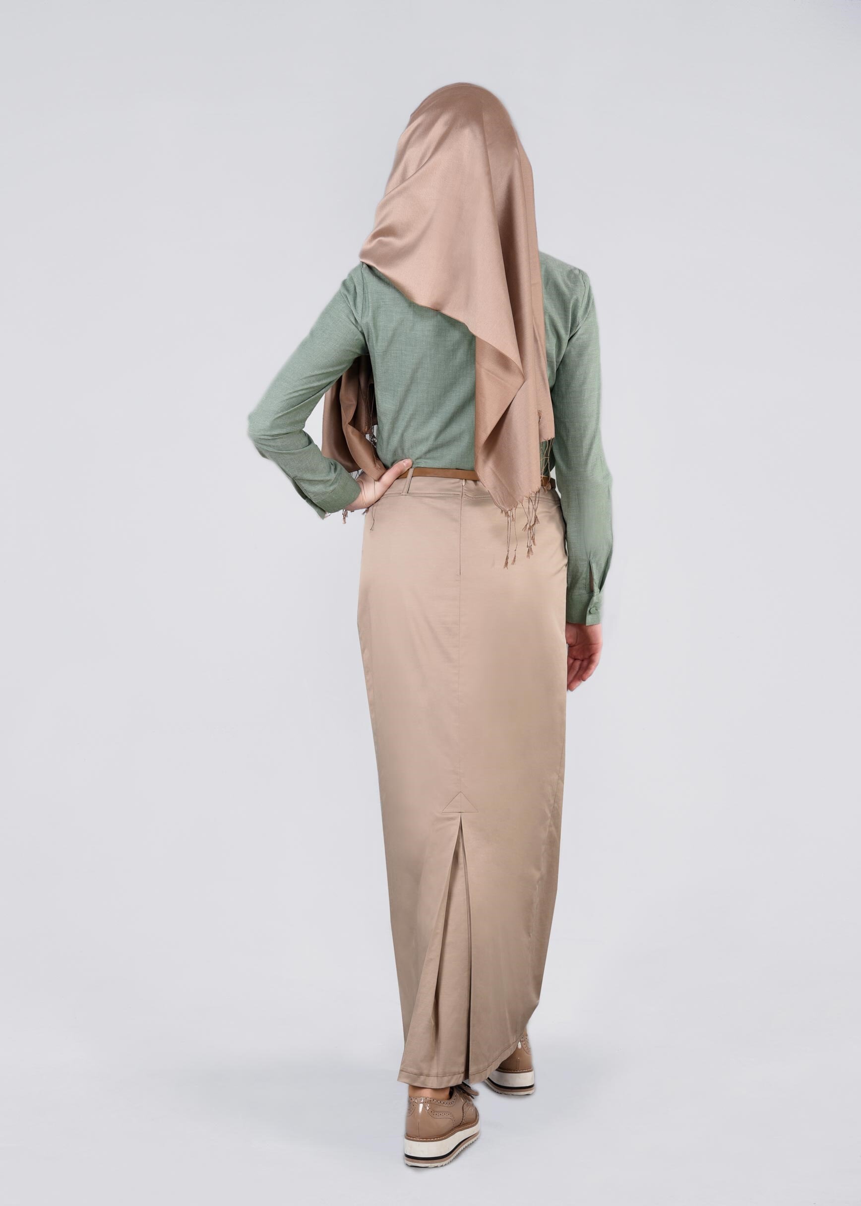 Tesettür giyim BEJ 6040 FELİX 15336 ETEK 38/46 TEK40