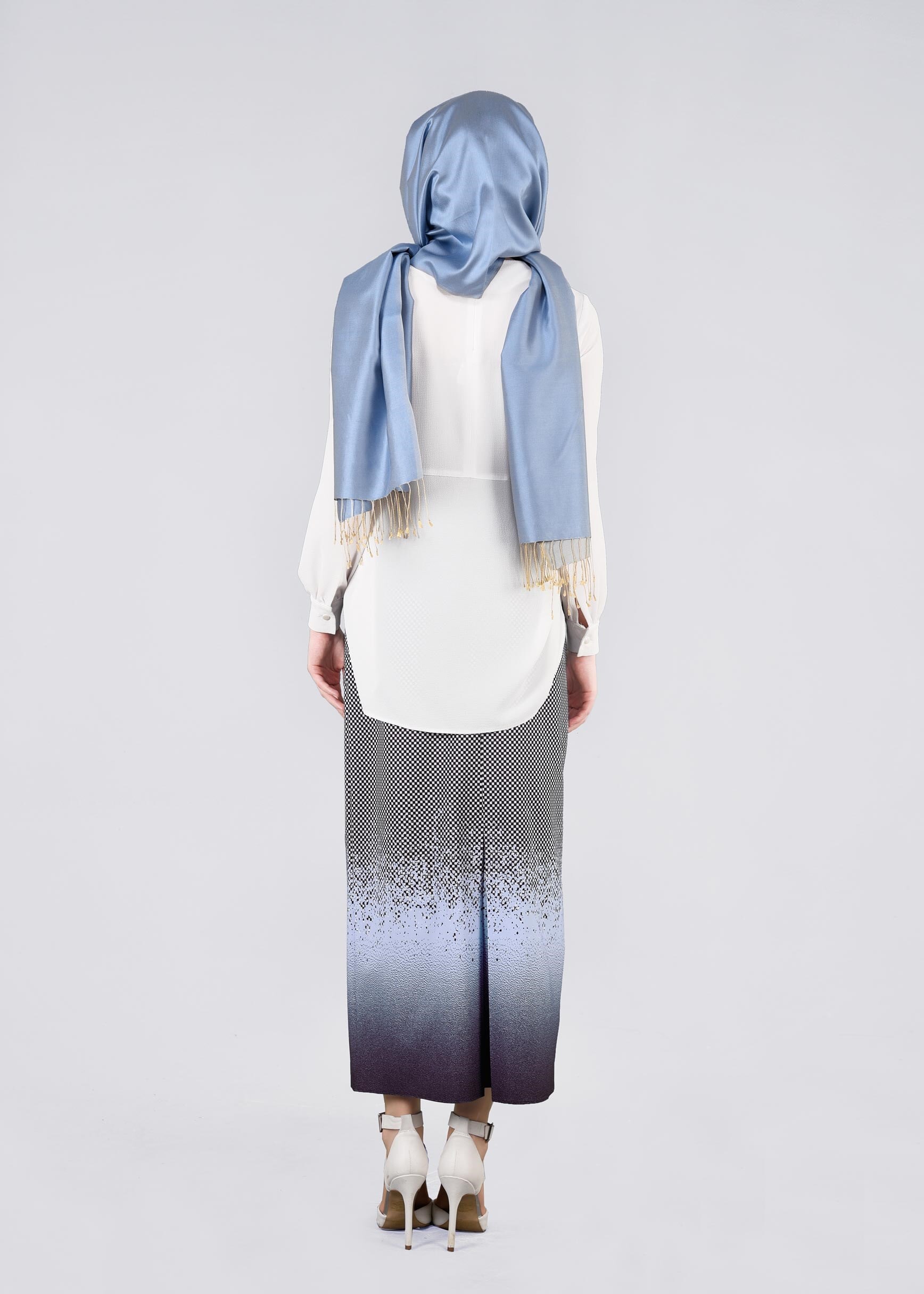 Tesettür giyim MAVİ 6041 POWER 2246 ETEK 38/46 TEK40