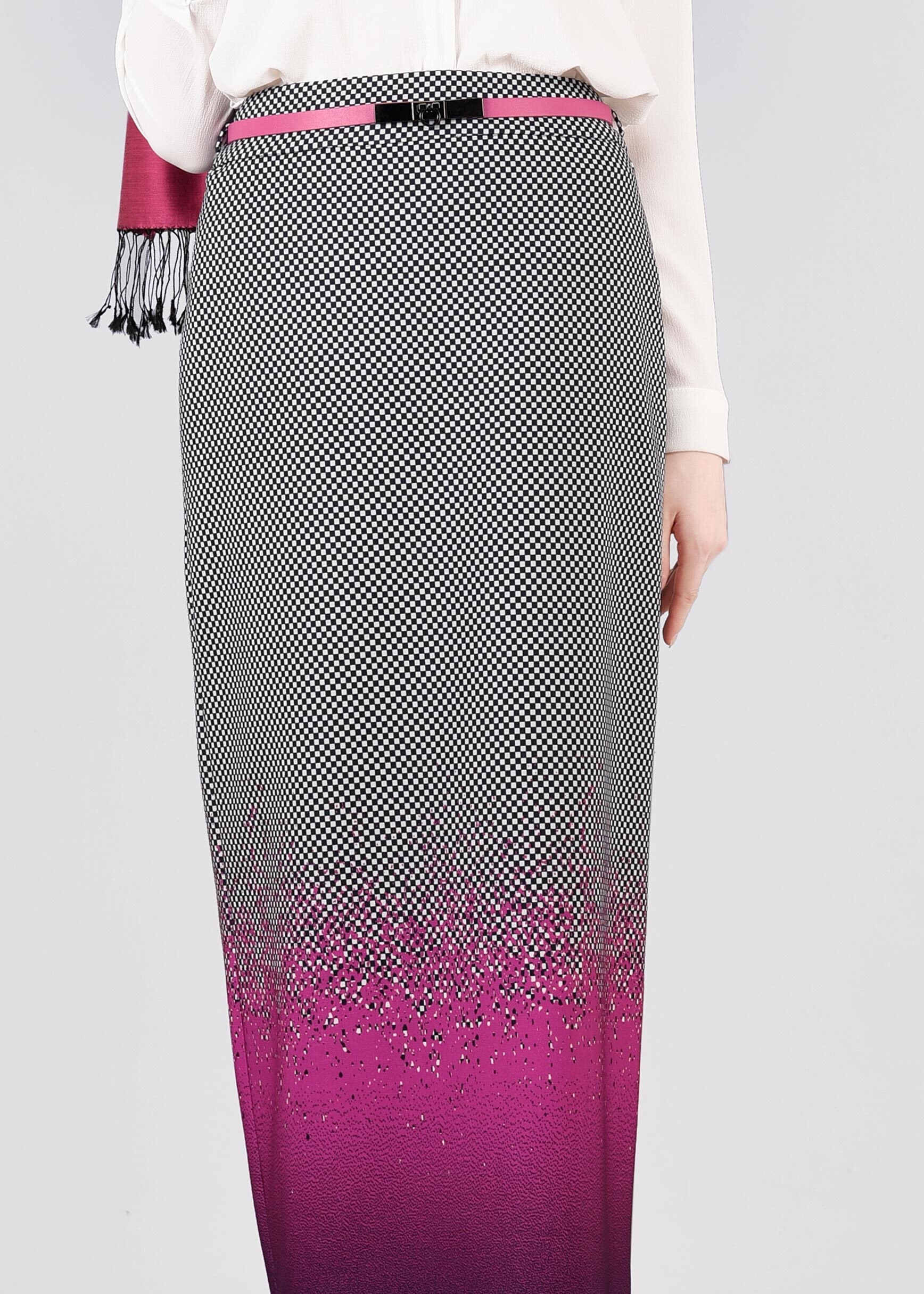 Tesettür giyim FUŞYA 6041 POWER 2246 ETEK 38/46 TEK40