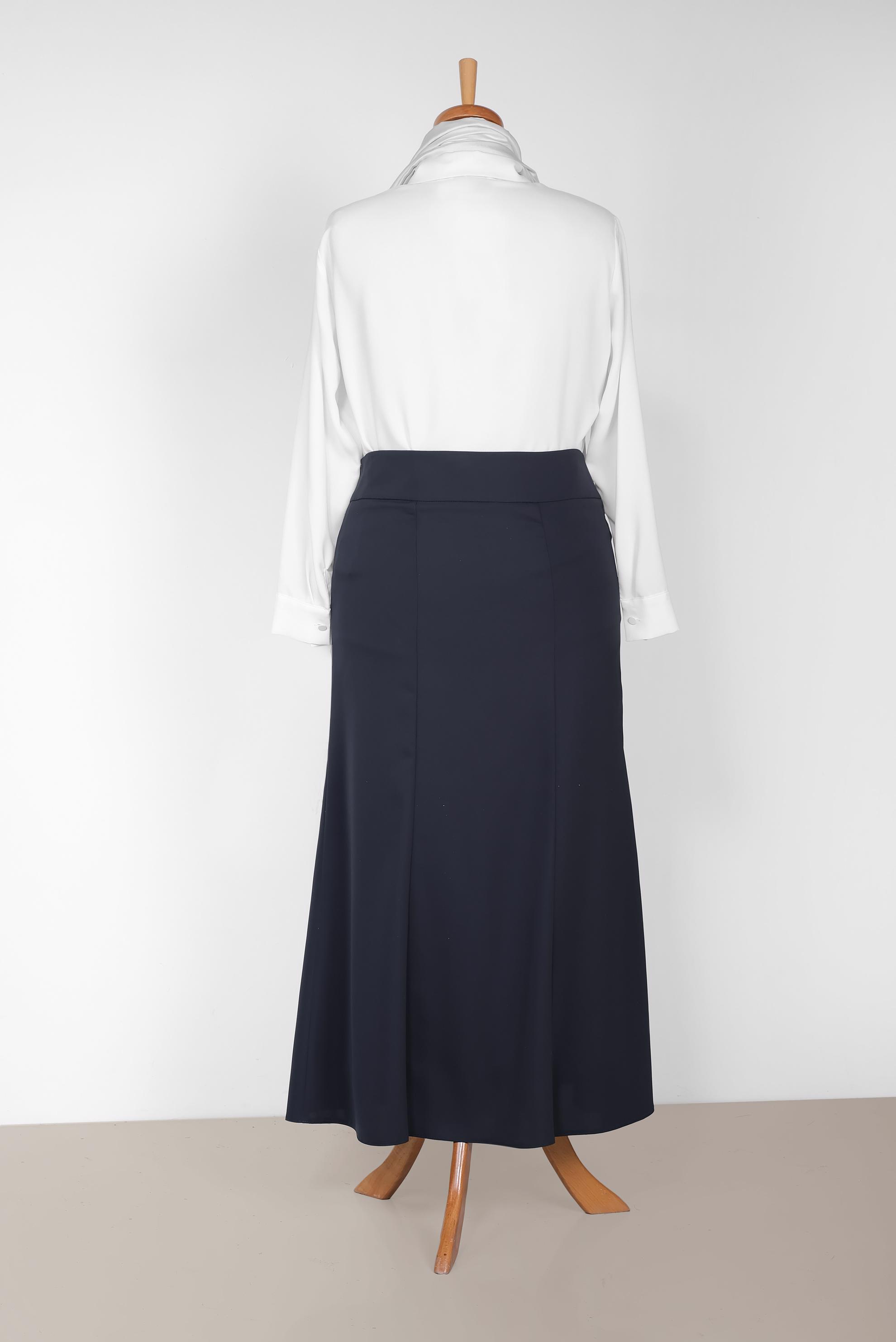 Tesettür giyim LACİVERT 6046 ELİTE 11620 ETEK 44/52 TEK42