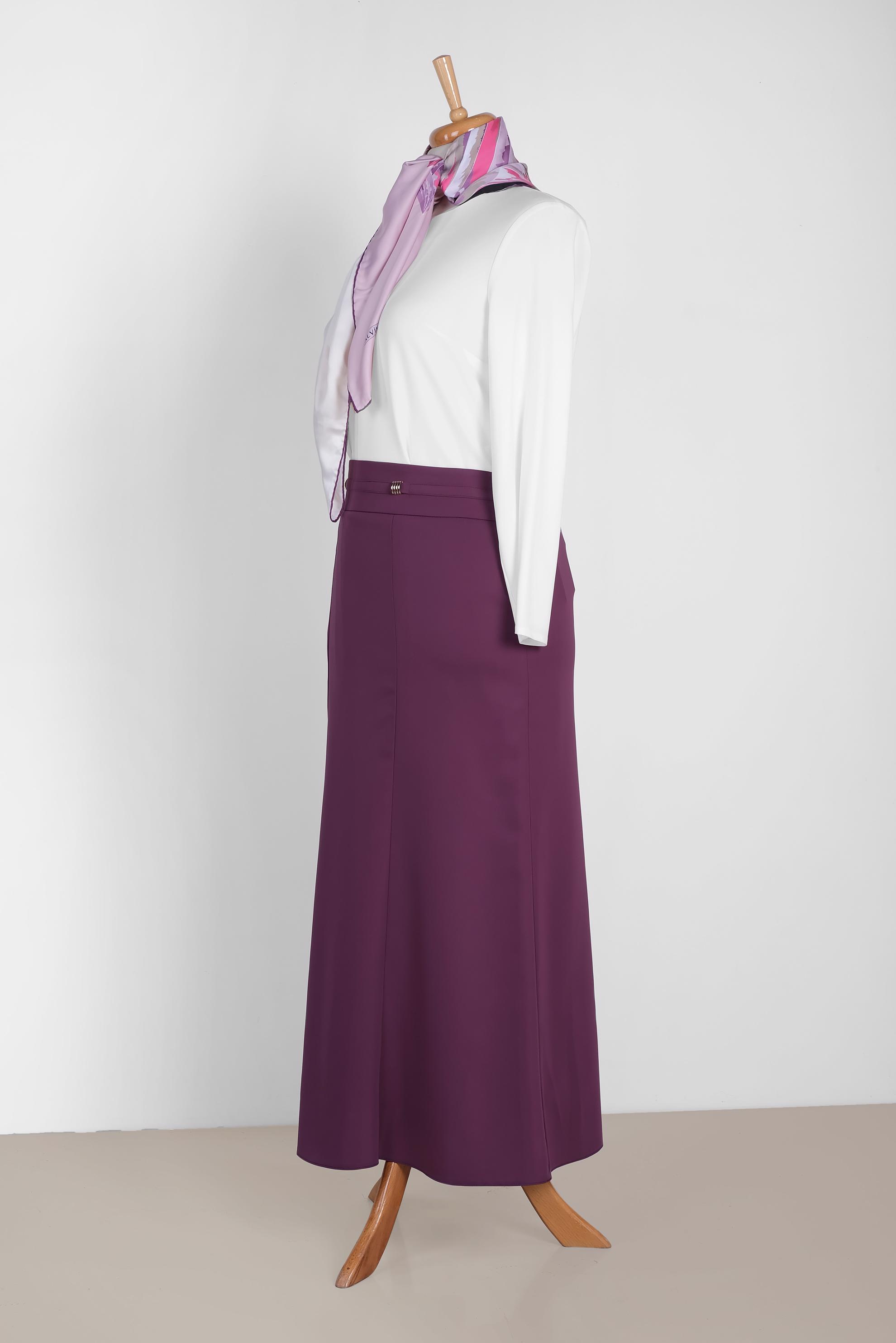 Tesettür giyim MOR 6046 ELİTE 11620 ETEK 44/52 TEK42