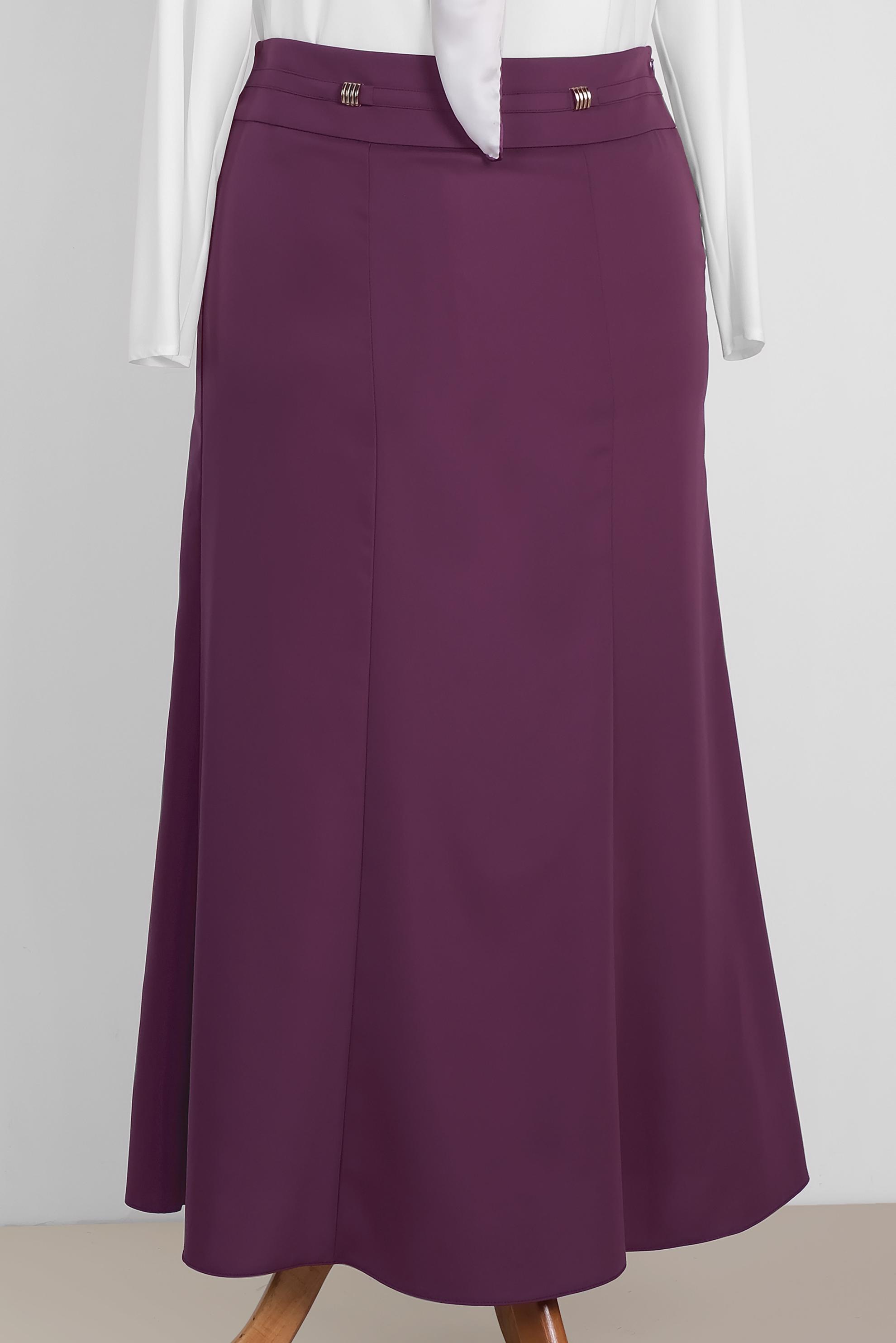 Tesettür giyim MOR 6046 ELİTE 11620 ETEK 44/52 TEK42