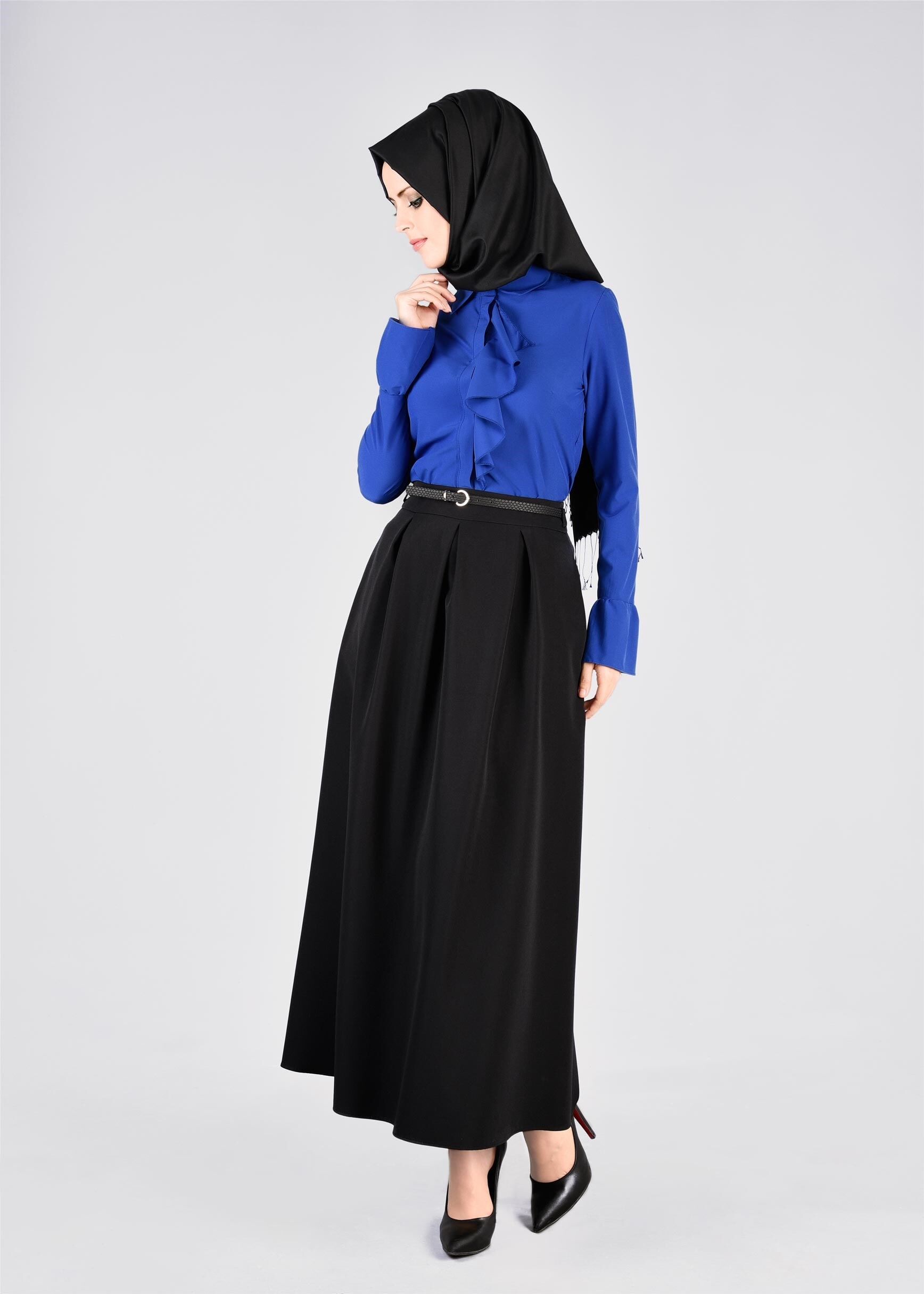 Tesettür giyim SİYAH 6051 DİLMA 43551 ETEK 36/42(38-40) TEK36