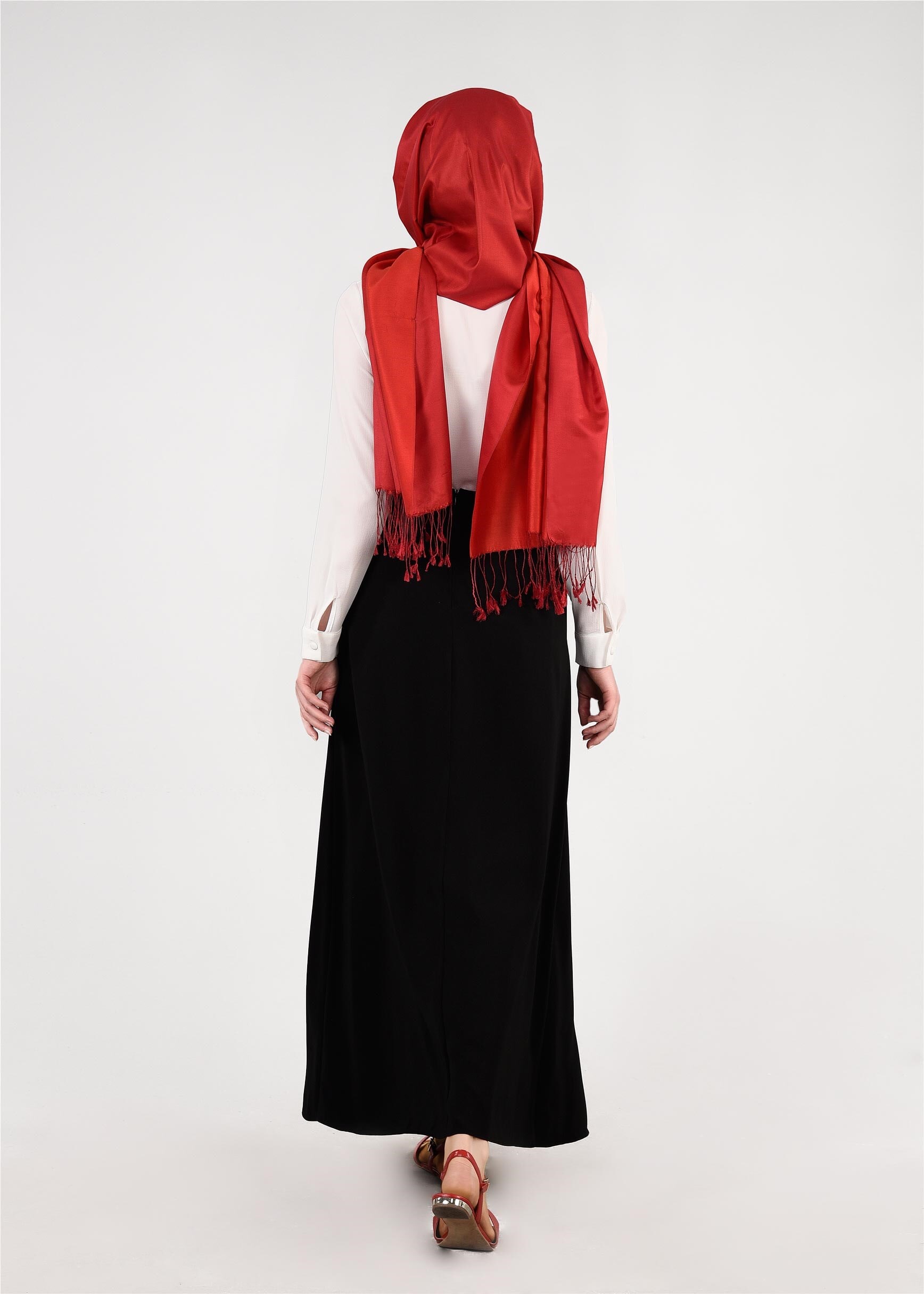 Tesettür giyim SİYAH 6054 Virona Tesettür Etek 38/44 TEK40