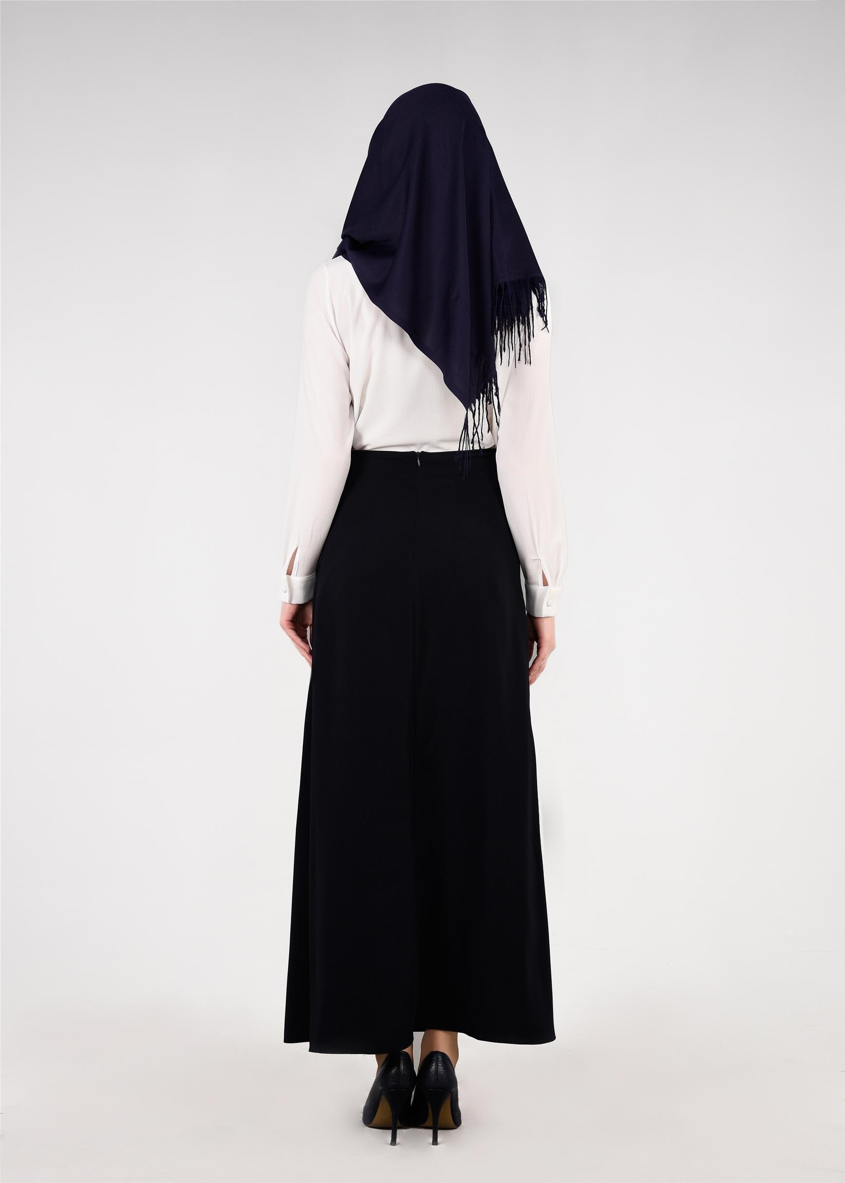 Tesettür giyim LACİVERT 6054 Virona Tesettür Etek 38/44 TEK40