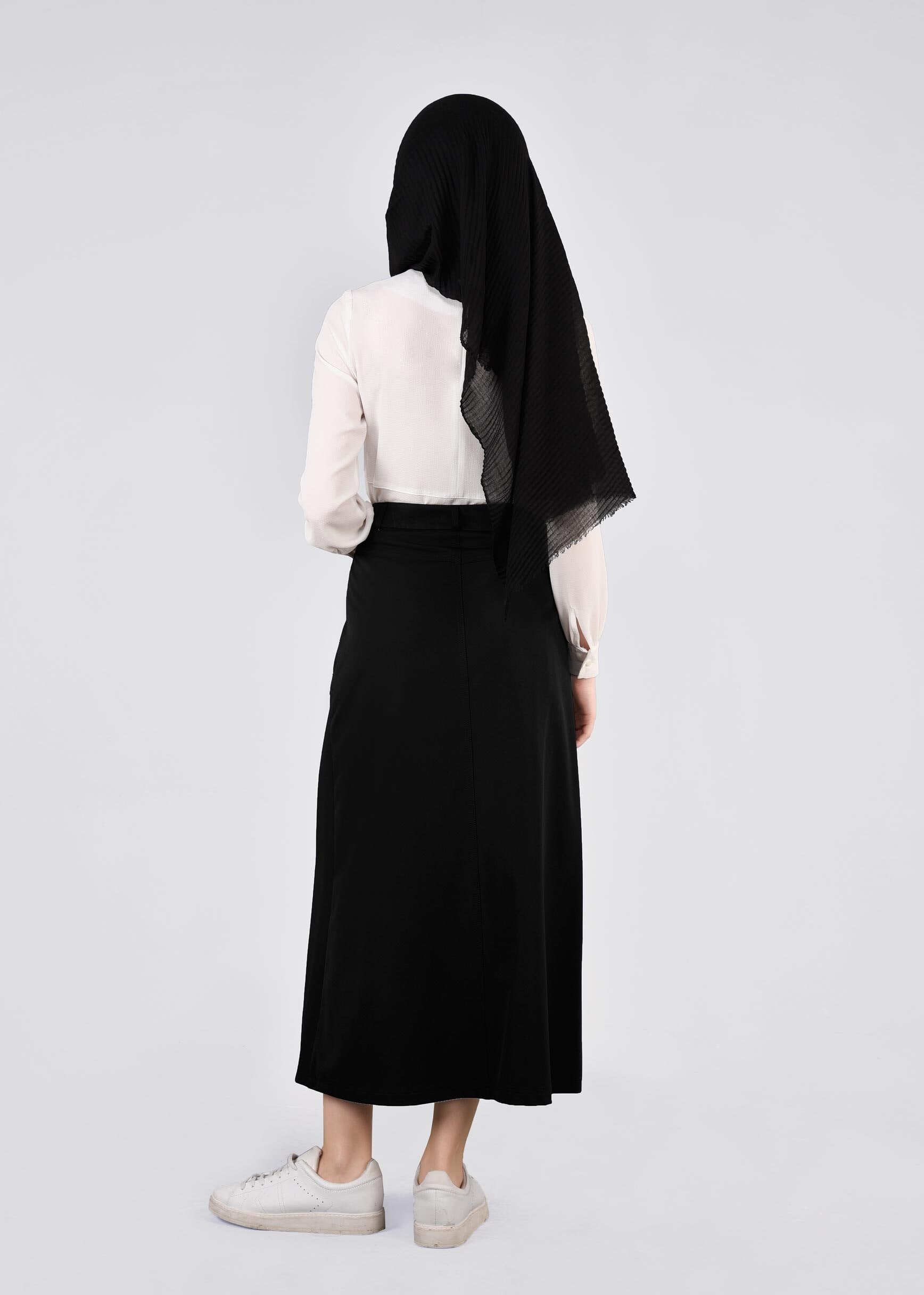 Tesettür giyim SİYAH 6055 YAREN 43717 ETEK 38/46 TEK40