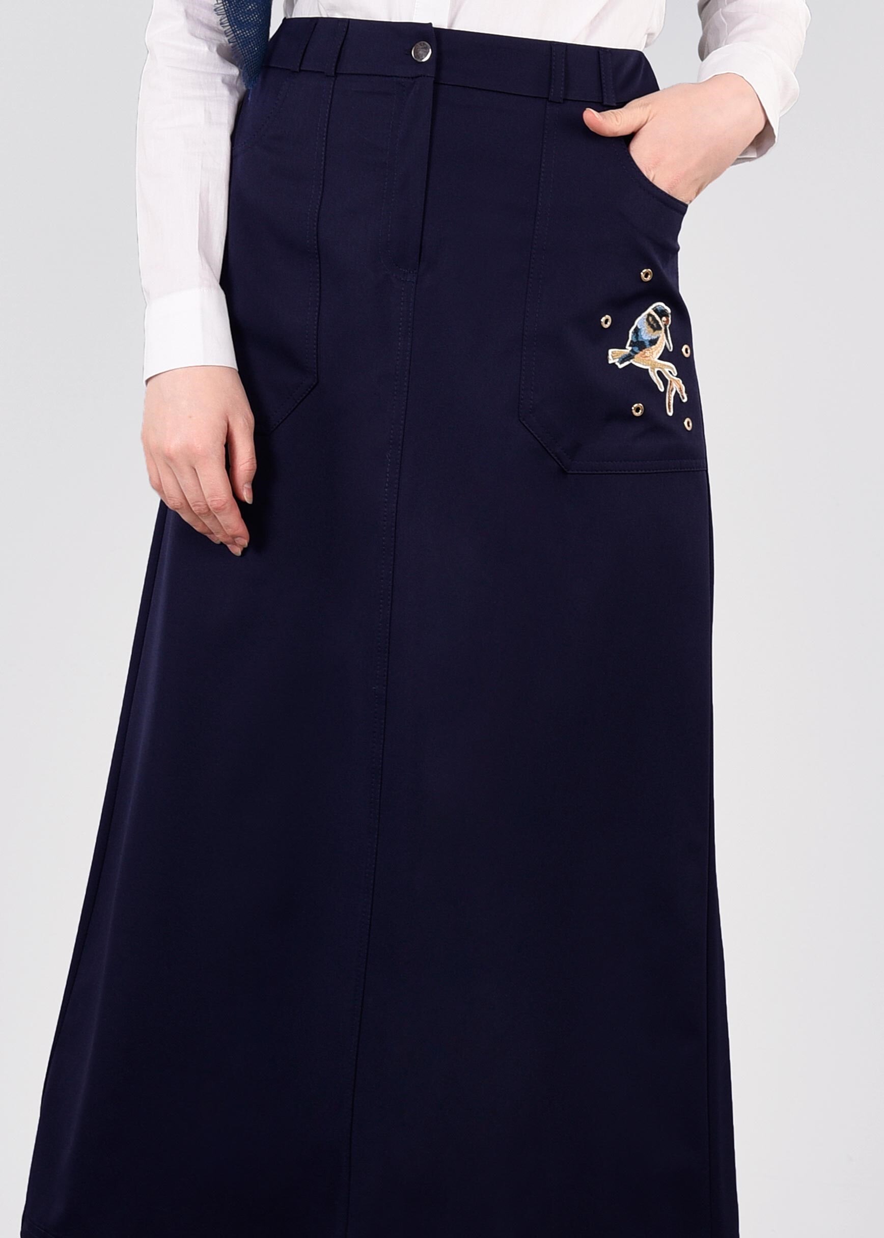 Tesettür giyim LACİVERT 6055 YAREN 43717 ETEK 38/46 TEK40