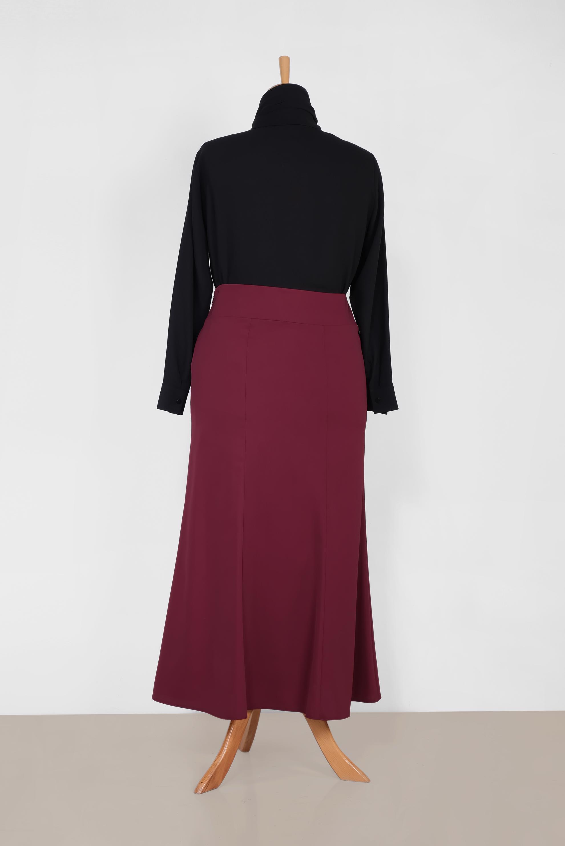 Hijab clothing CLARET RED 6058 ELİTE 11620 ETEK 44/52 TEK42