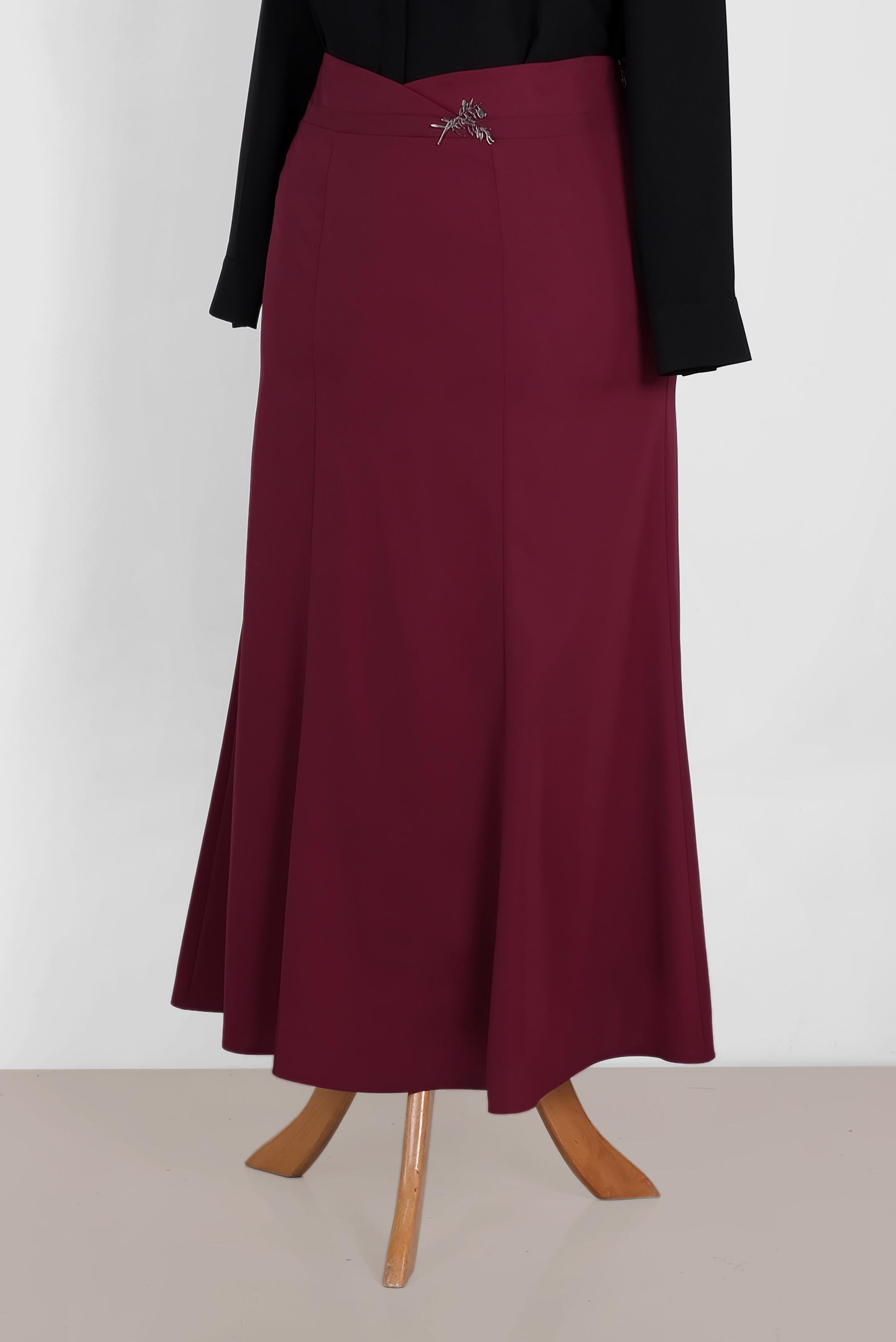 Hijab clothing CLARET RED 6058 ELİTE 11620 ETEK 44/52 TEK42