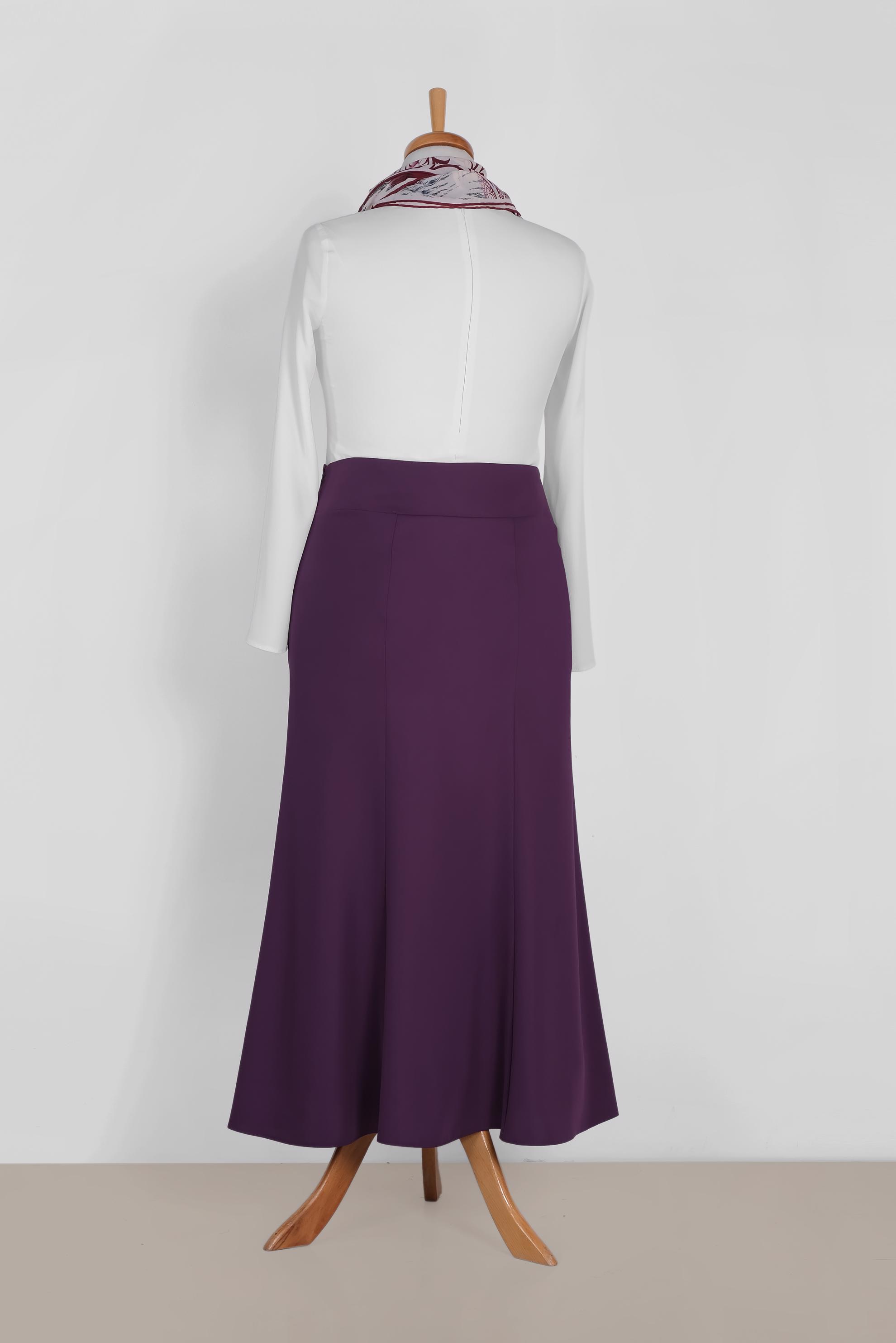 Tesettür giyim MOR 6058 ELİTE 11620 ETEK 44/52 TEK42