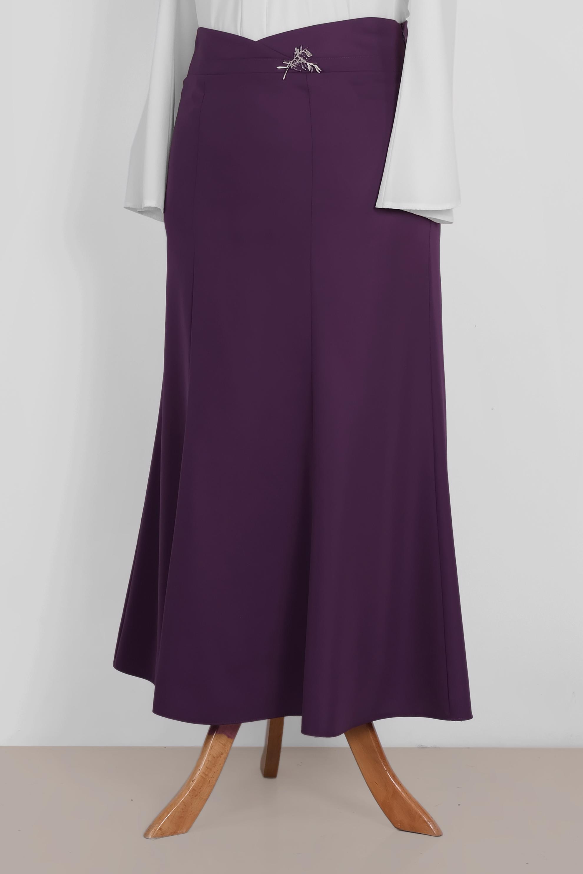 Tesettür giyim MOR 6058 ELİTE 11620 ETEK 44/52 TEK42