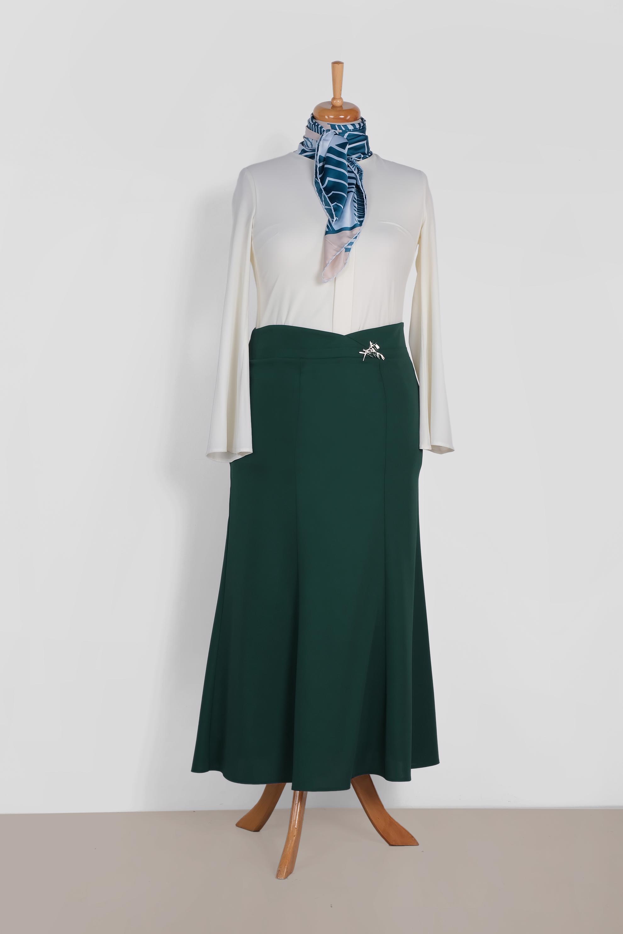 Hijab clothing GREEN 6058 ELİTE 11620 ETEK 44/52 TEK42