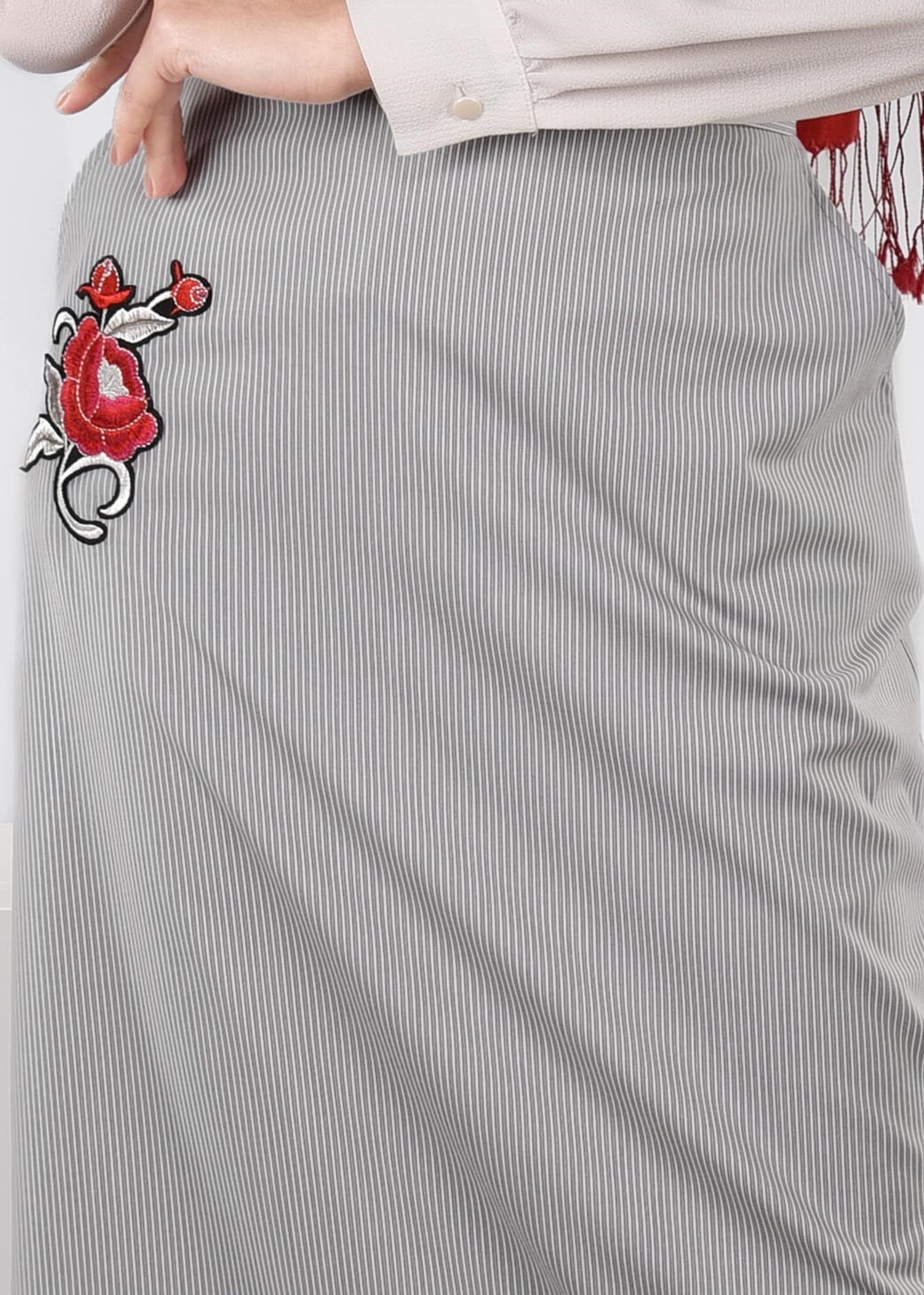 Tesettür giyim GRİ 6069 BEGONYA 11161 ETEK 38/44 TEK40