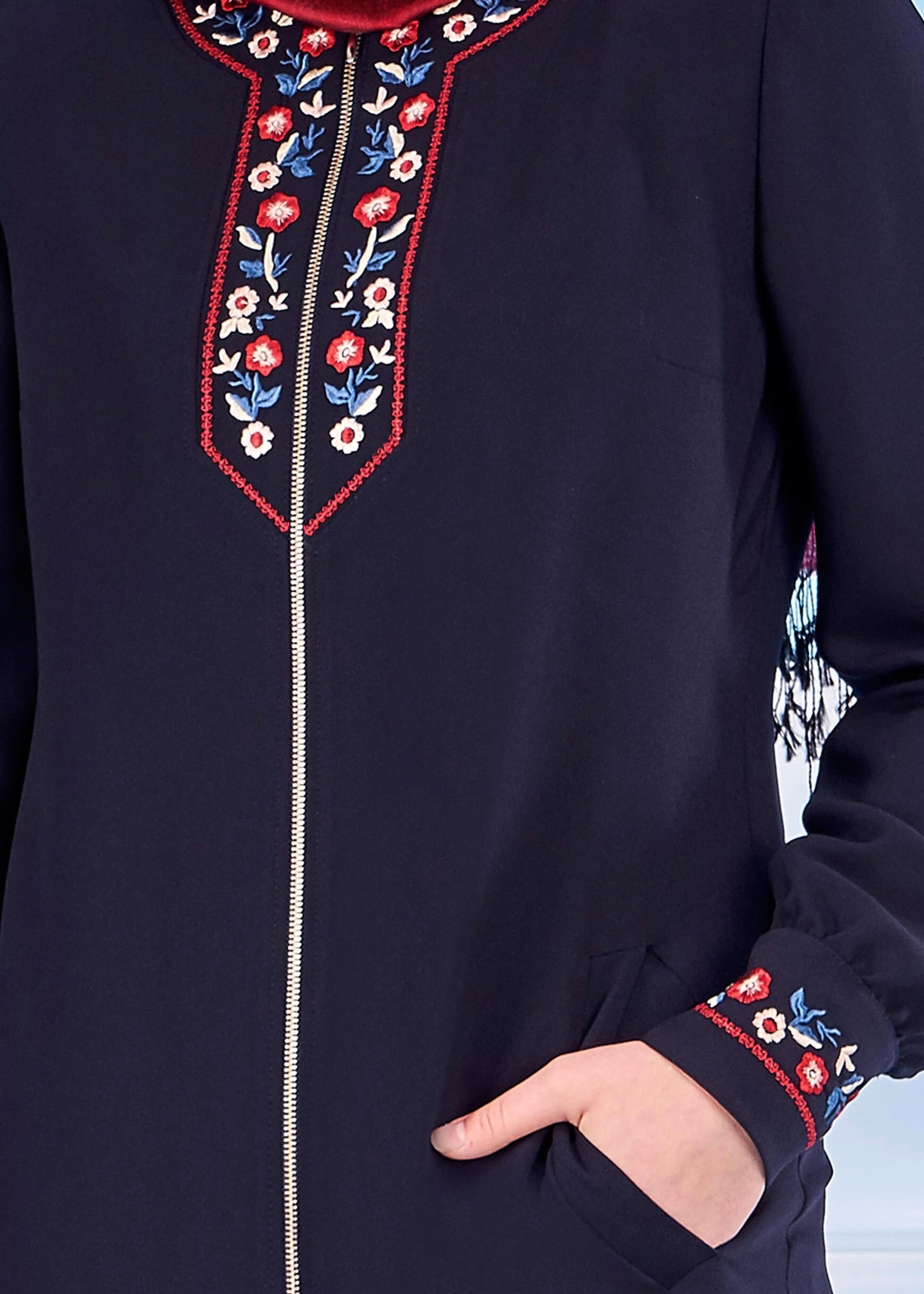 Tesettür giyim LACİVERT 8231 ESMA 6331 FERACE 40/48 TEK38