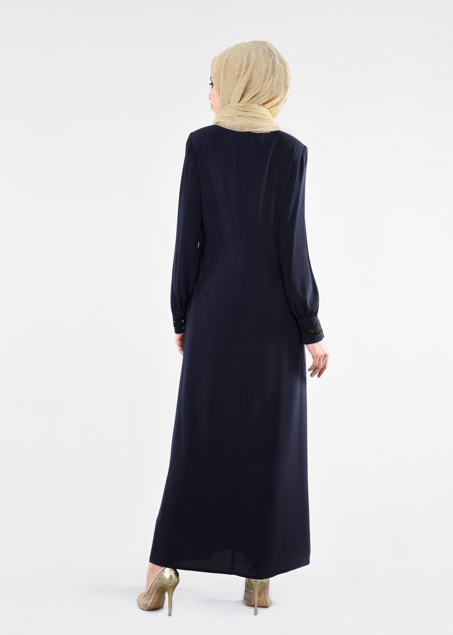 Tesettür giyim LACİVERT 8243 NEW ALYA FERACE 38/46 TEK40