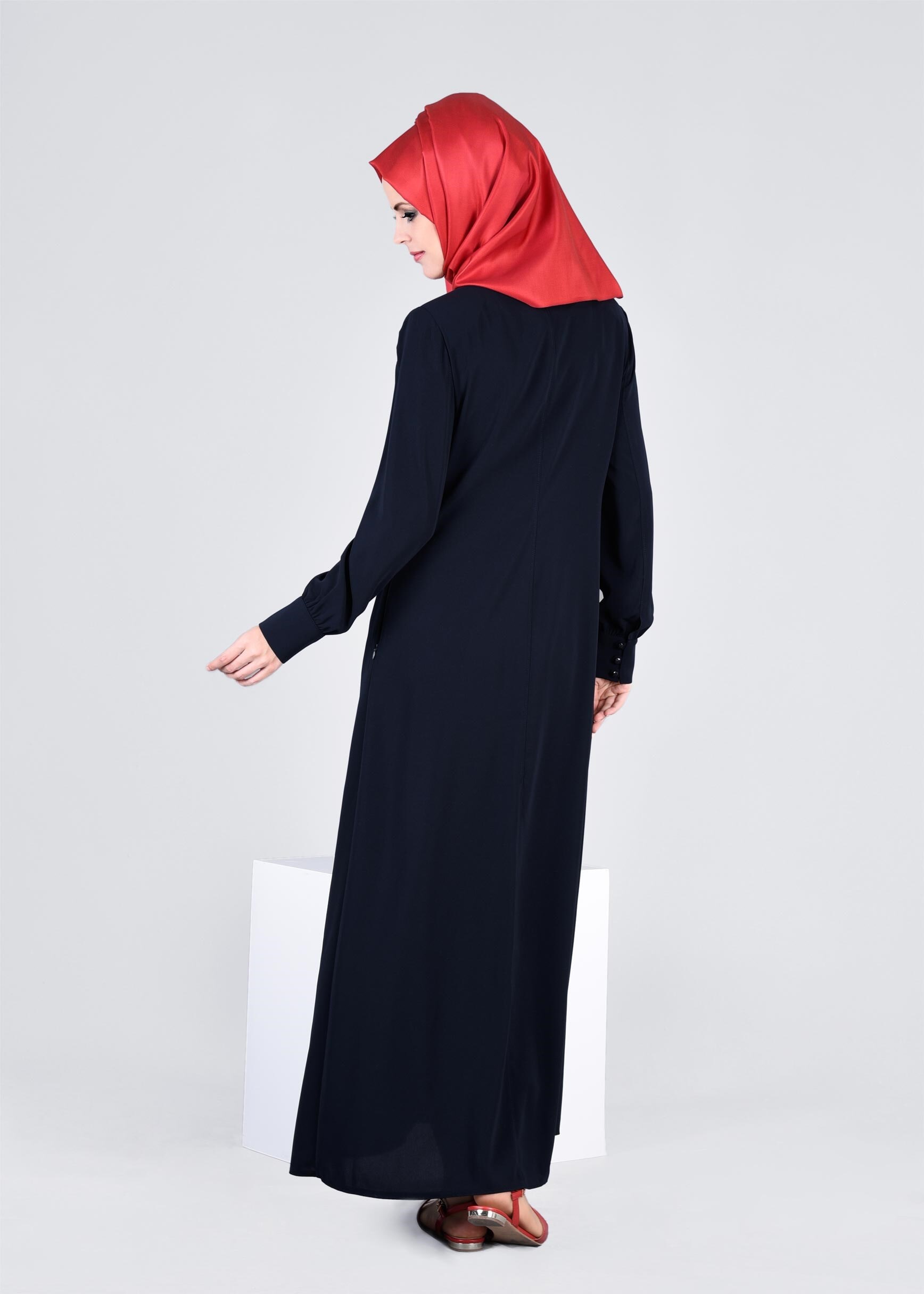 Tesettür giyim LACİVERT 8251 ESMA 6331 FERACE 38/46 TEK40