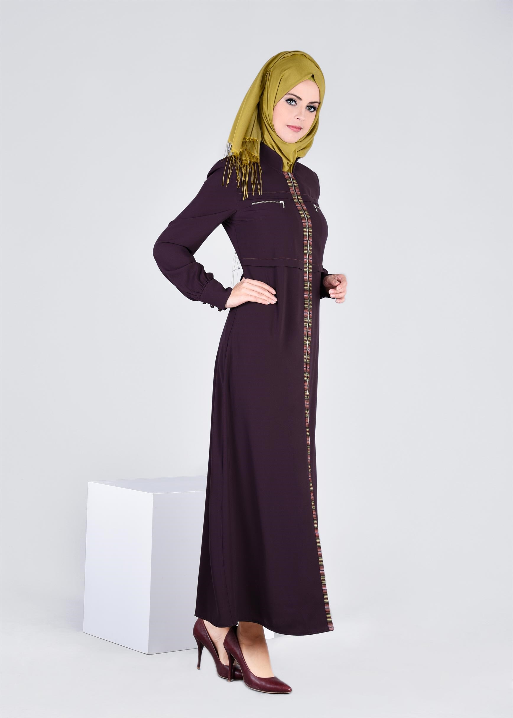 Tesettür giyim MÜRDÜM 8251 ESMA 6331 FERACE 38/46 TEK40