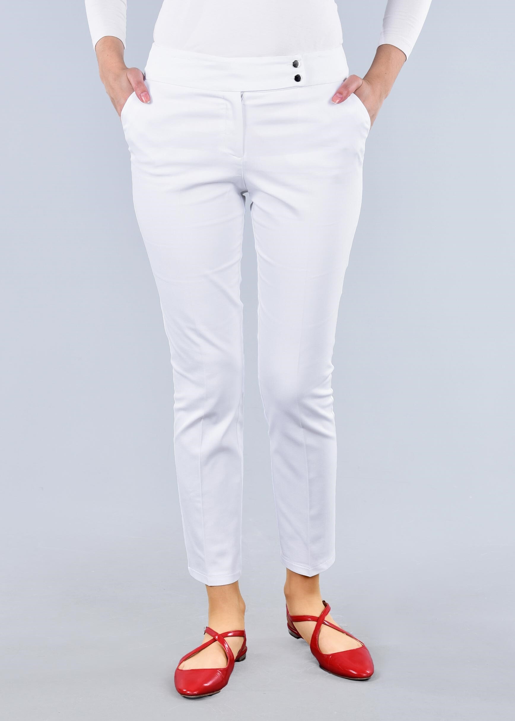 Tesettür giyim BEYAZ 7102 15374 PANTOLON 38/46